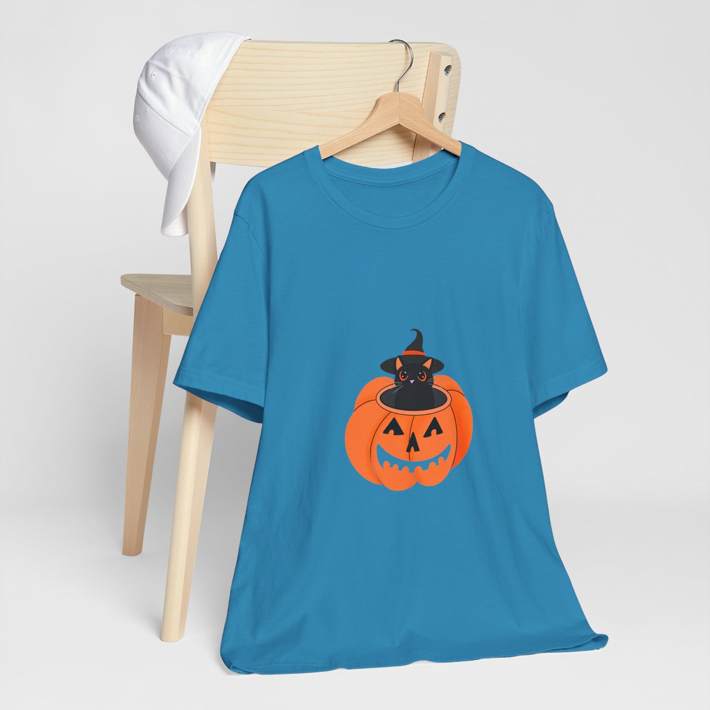 Cute Cat Halloween Unisex Jersey Short Sleeve Tee