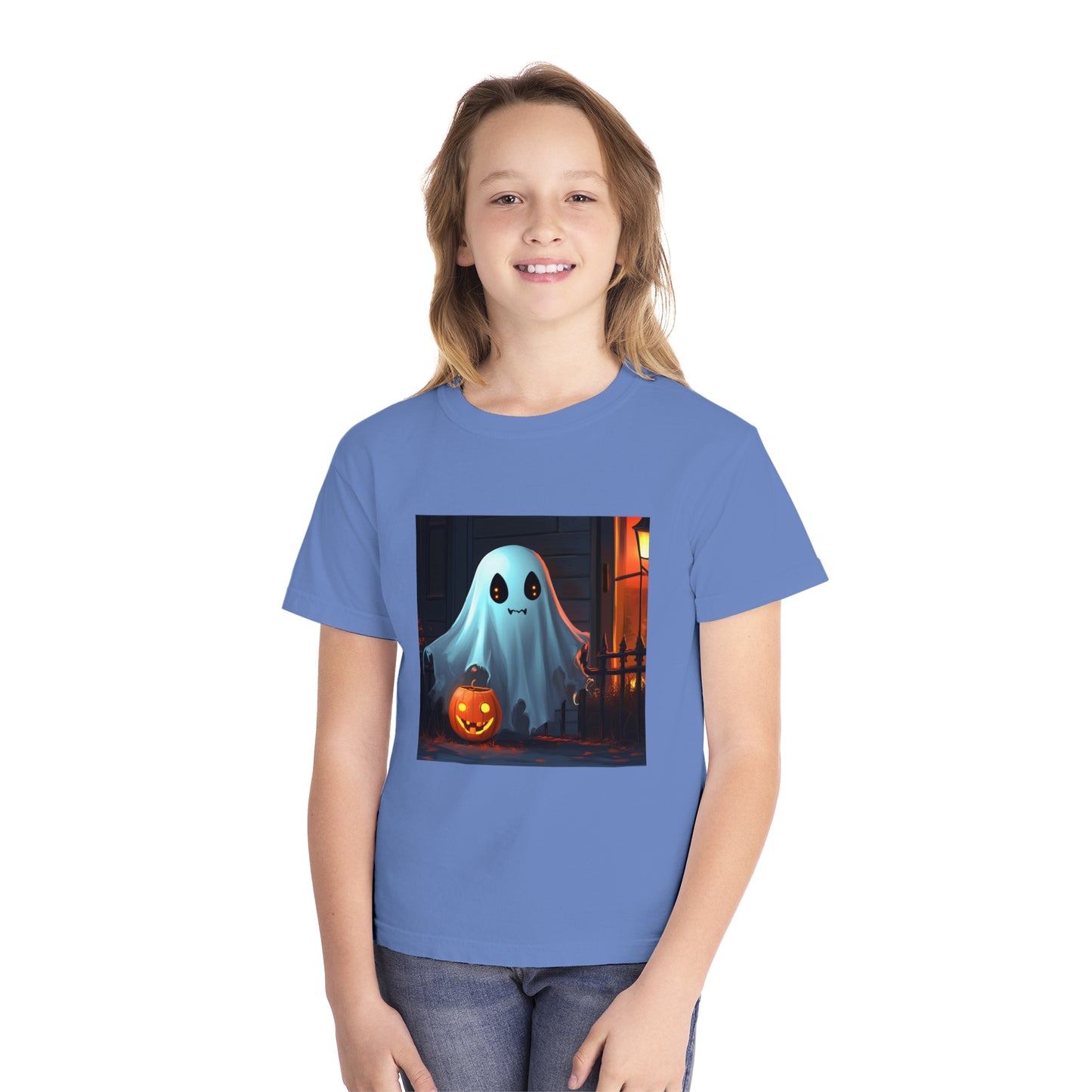 Ghost Trick or Treating Youth Midweight Tee