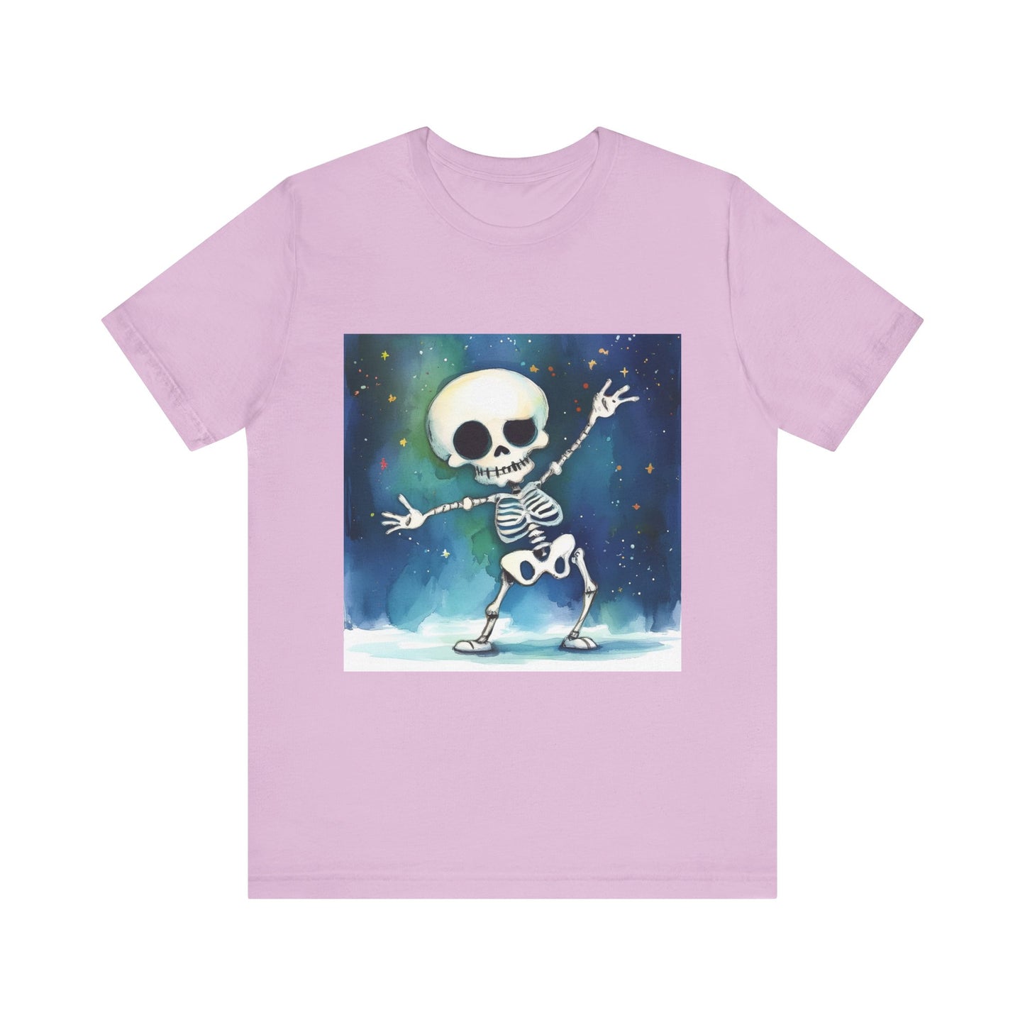 Cute Dancing Skeleton Unisex Jersey Short Sleeve Tee