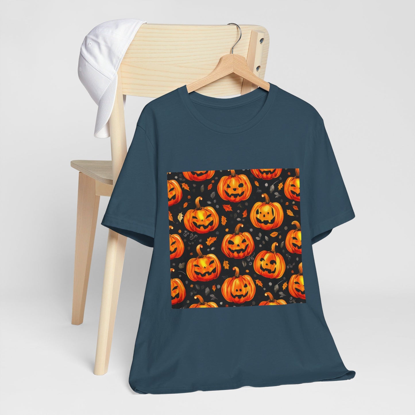 Cute Pumpkin Pattern Unisex Jersey Short Sleeve Tee