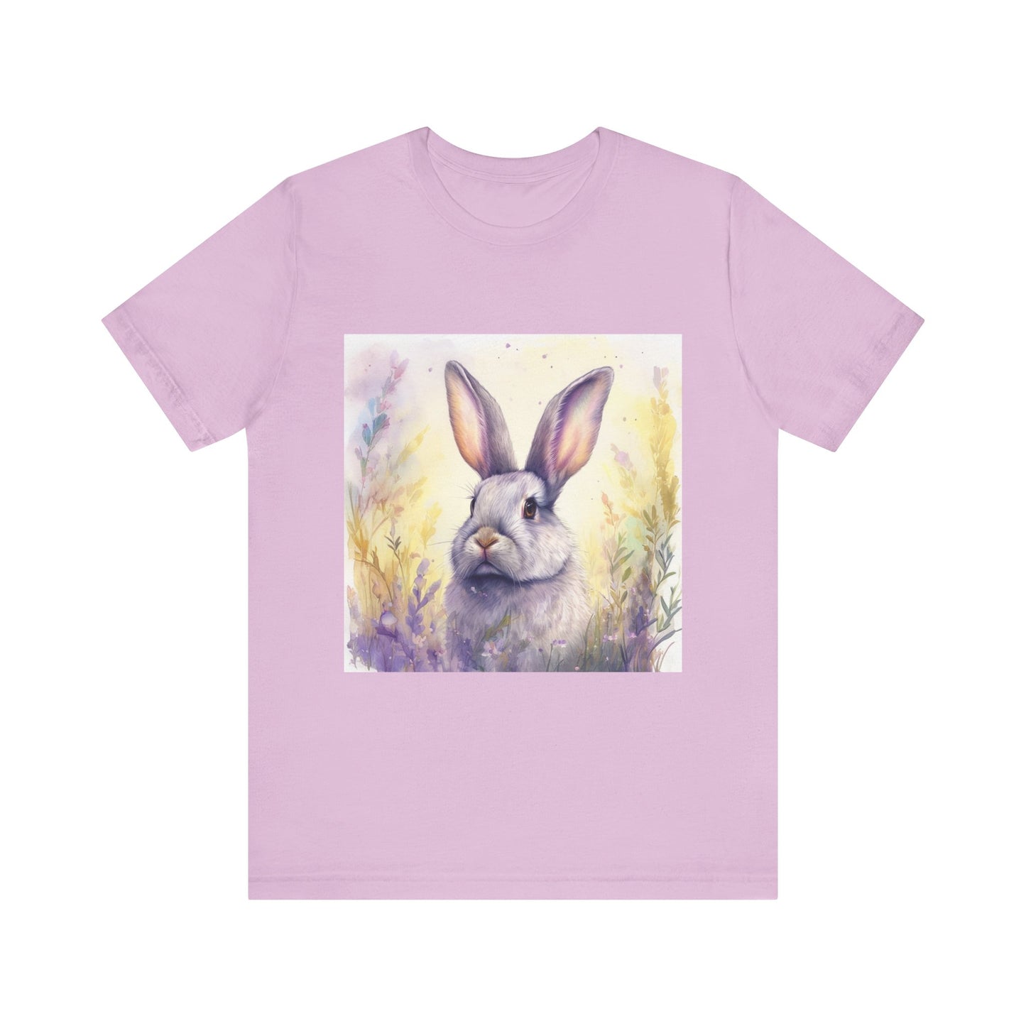 Realistic Cute Bunny Unisex Jersey Short Sleeve Tee