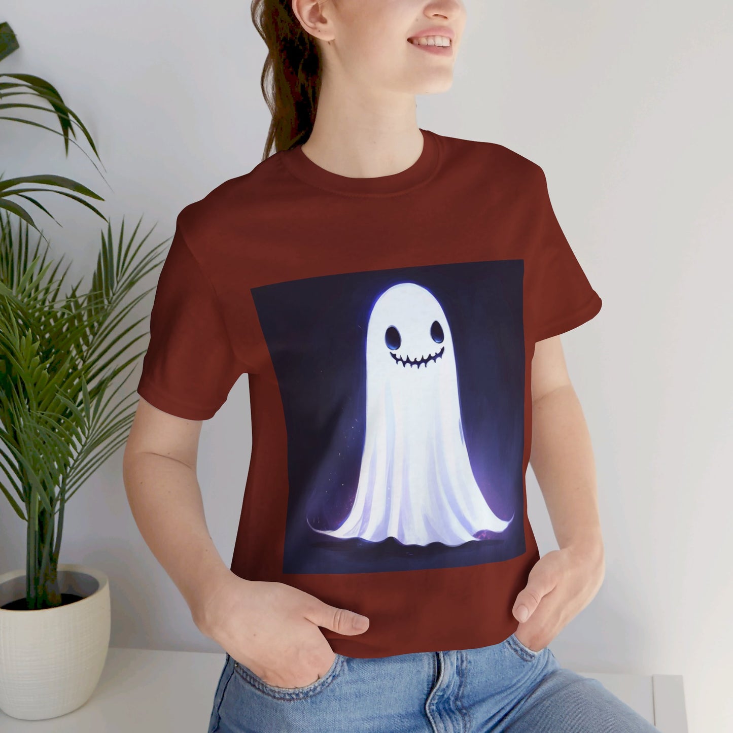 Creepy Cute Ghost Unisex Jersey Short Sleeve Tee