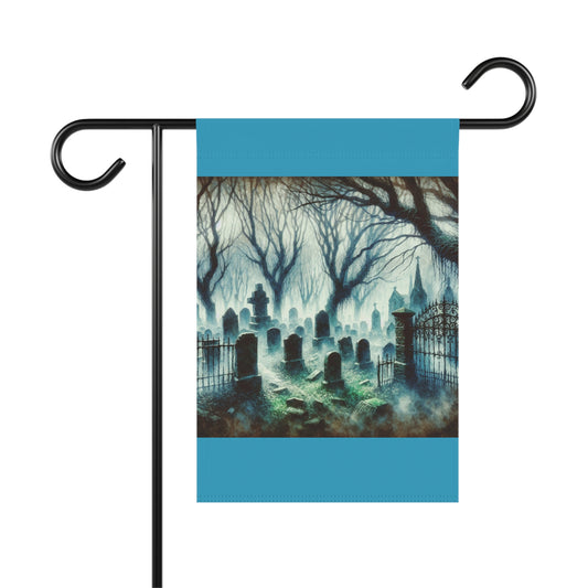 Haunted Cemetery Garden & House Banner