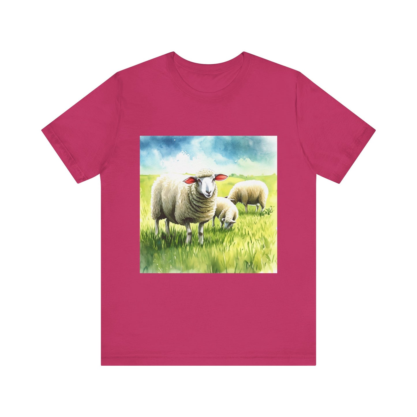 Adorable Sheep Unisex Jersey Short Sleeve Tee