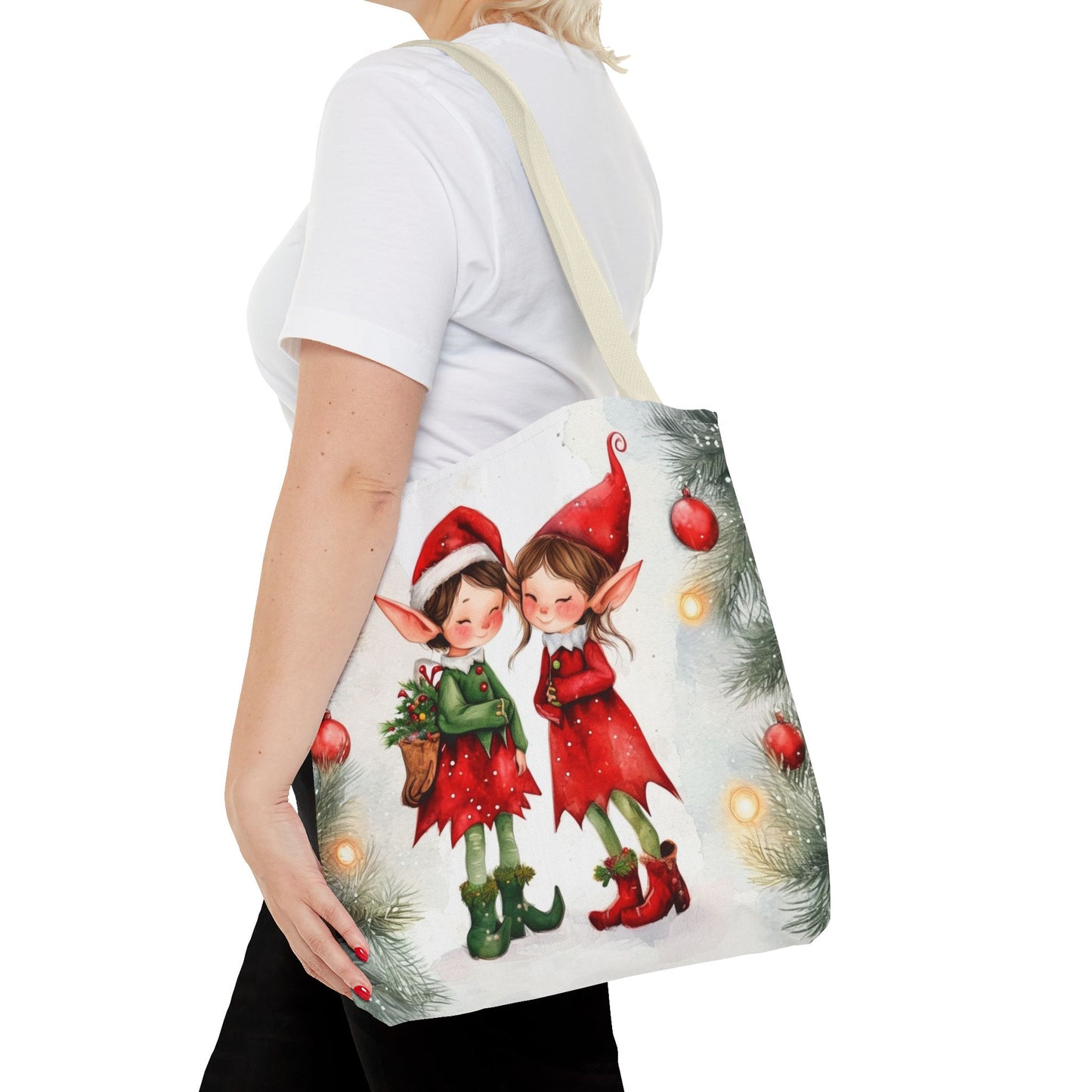 Watercolor Elves Tote Bag (AOP)