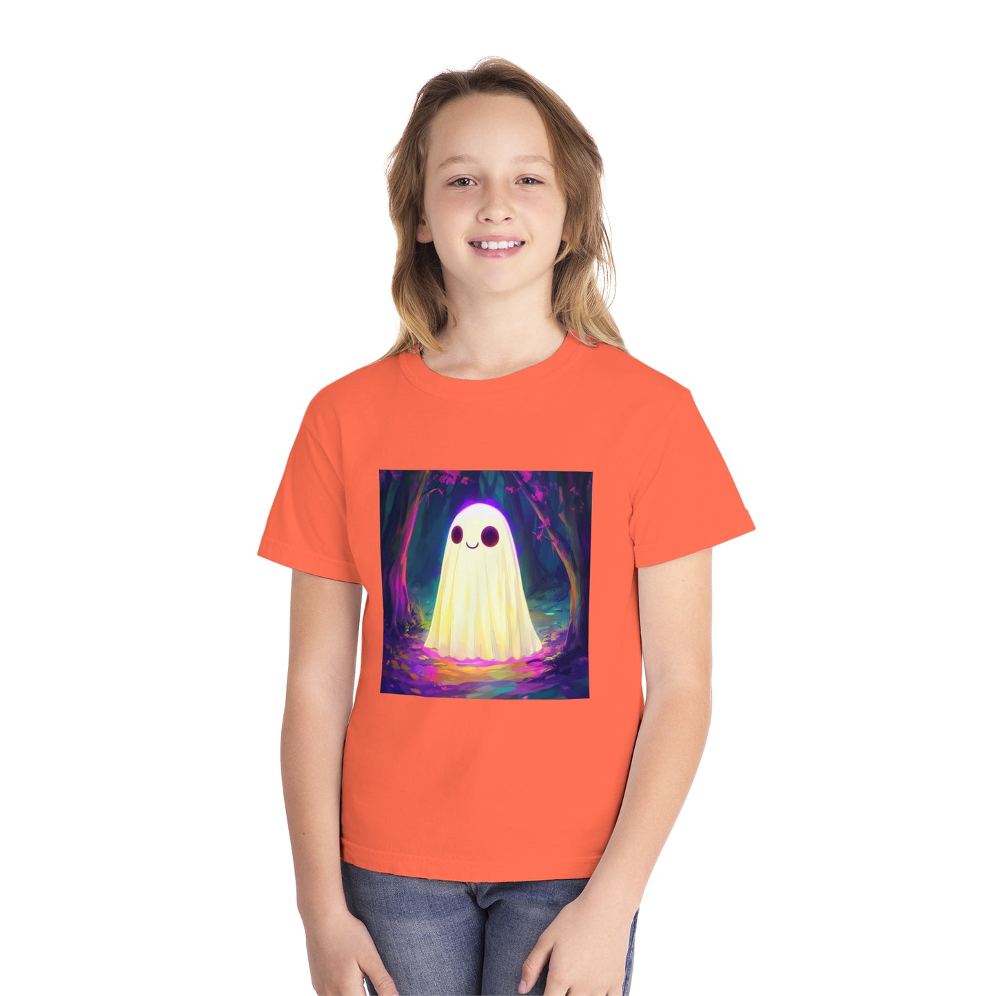 Cute Neon Ghost Youth Midweight Tee