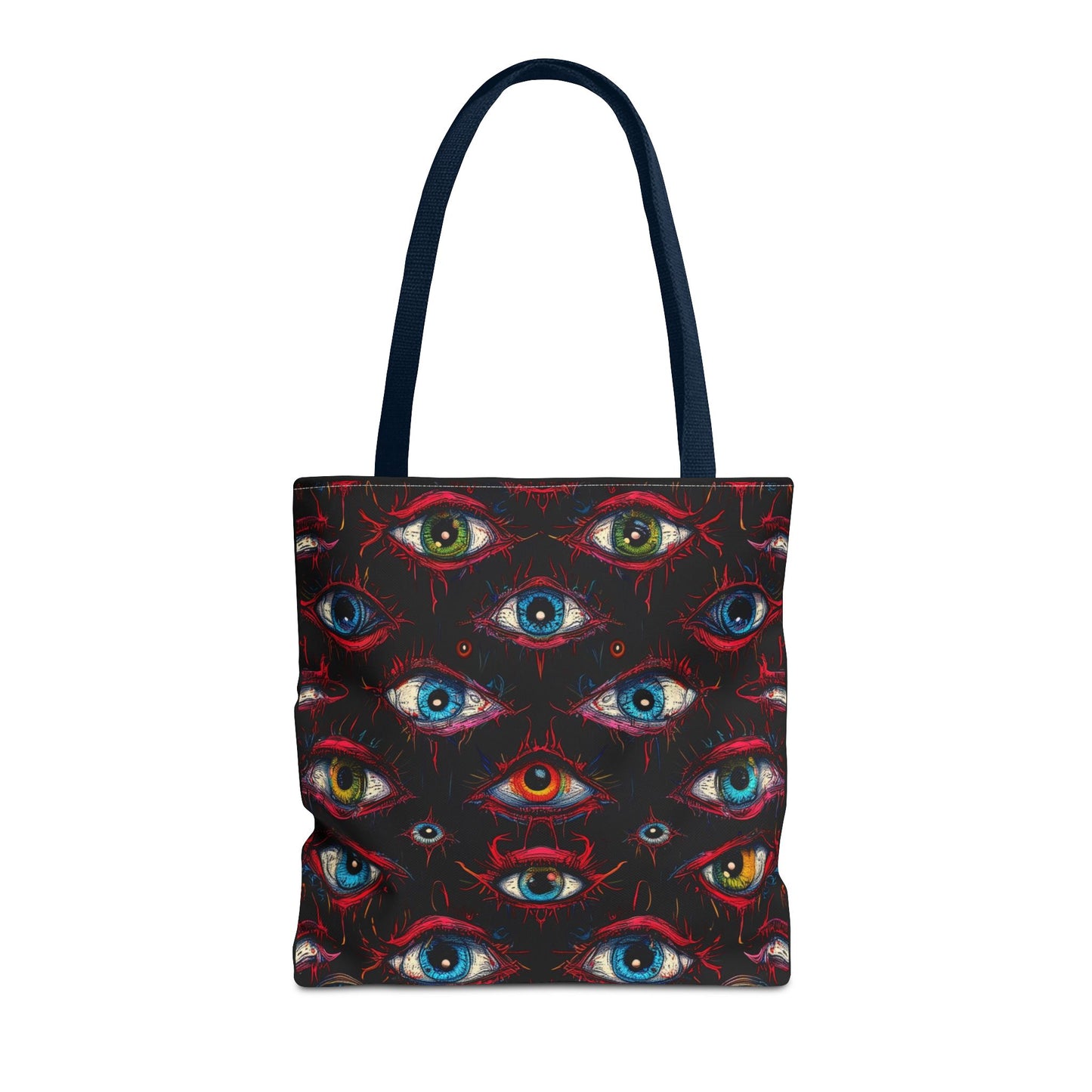 Creepy Eye Pattern Tote Bag (AOP)