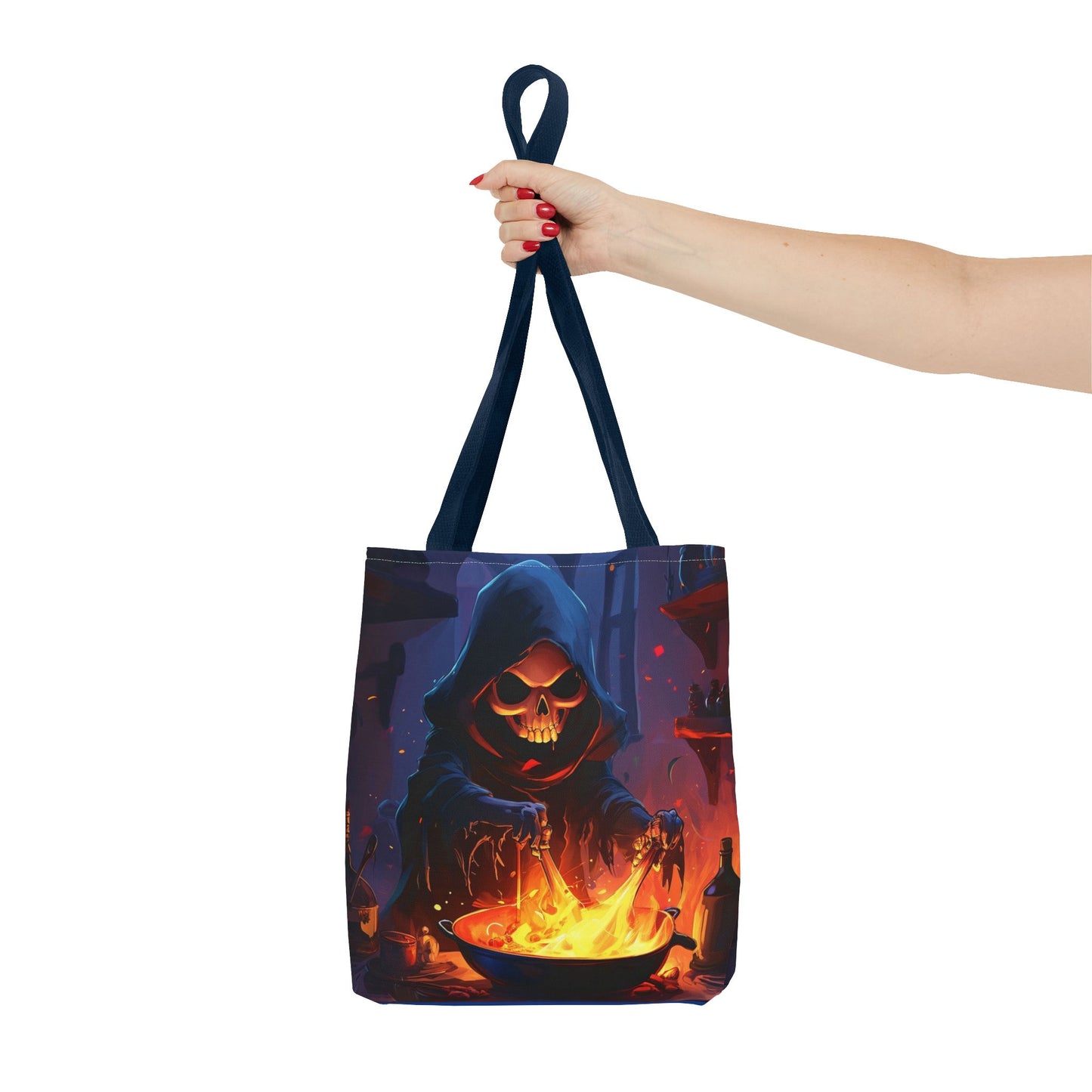 Dark Grim Reaper Cooking Tote Bag (AOP)