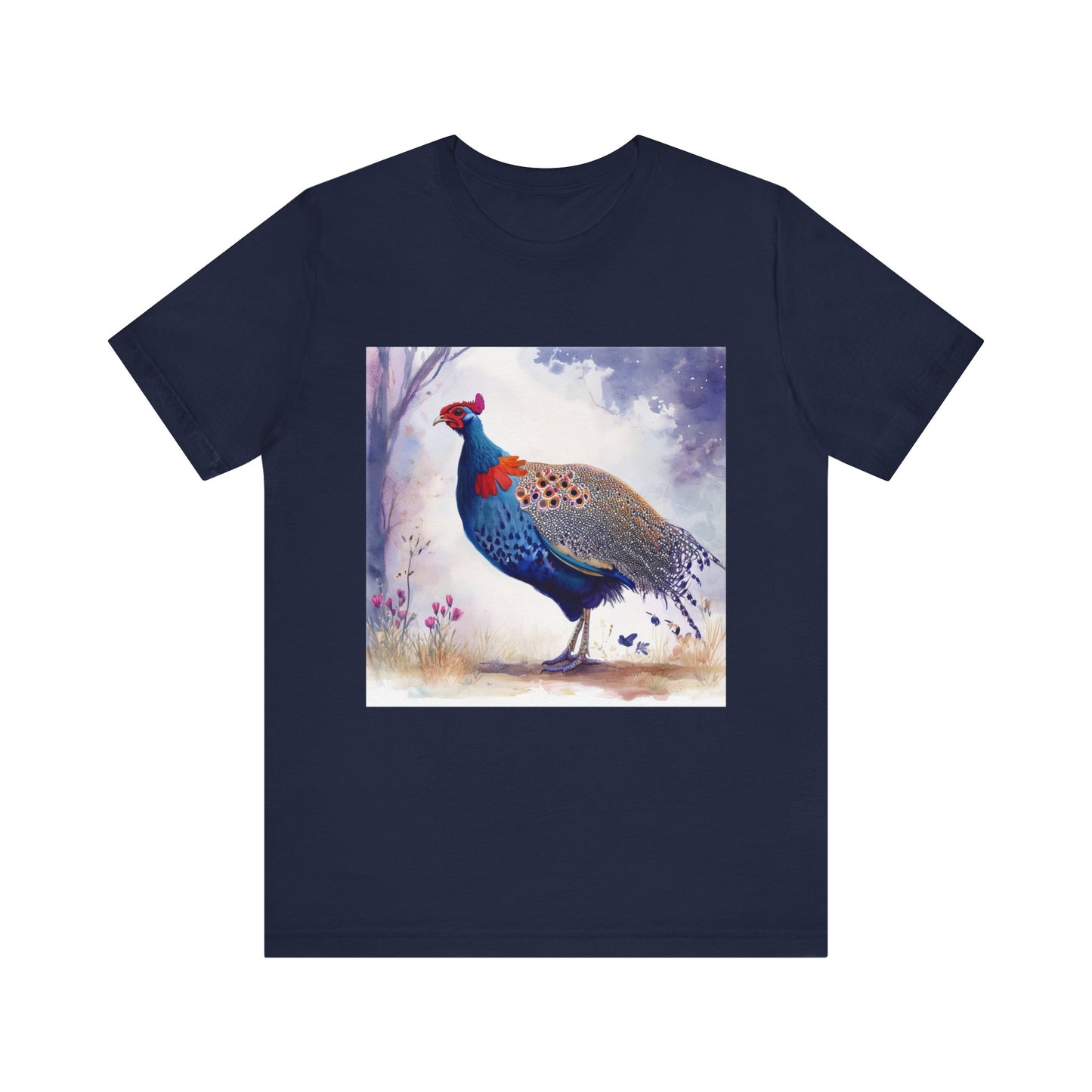 Cute Guinea Fowl Unisex Jersey Short Sleeve Tee