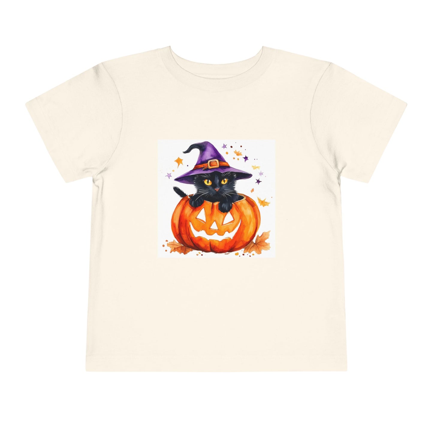 Cute Halloween Cat Toddler Short Sleeve Tee