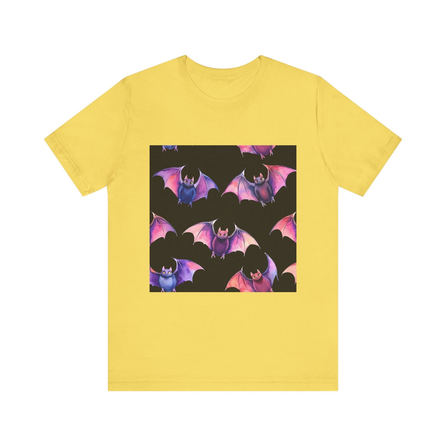 Bright Bat Pattern Unisex Jersey Short Sleeve Tee