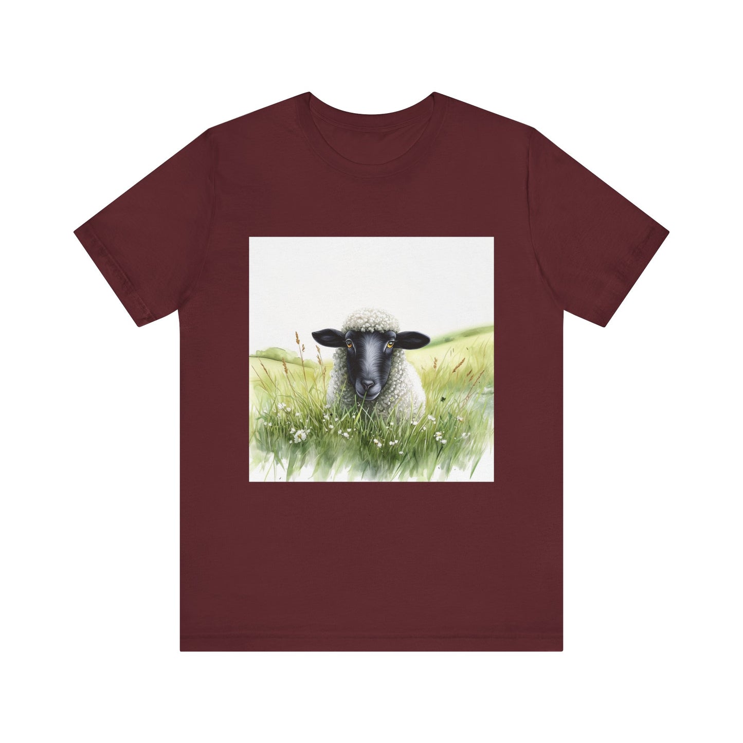 Cute Sheep Unisex Jersey Short Sleeve Tee