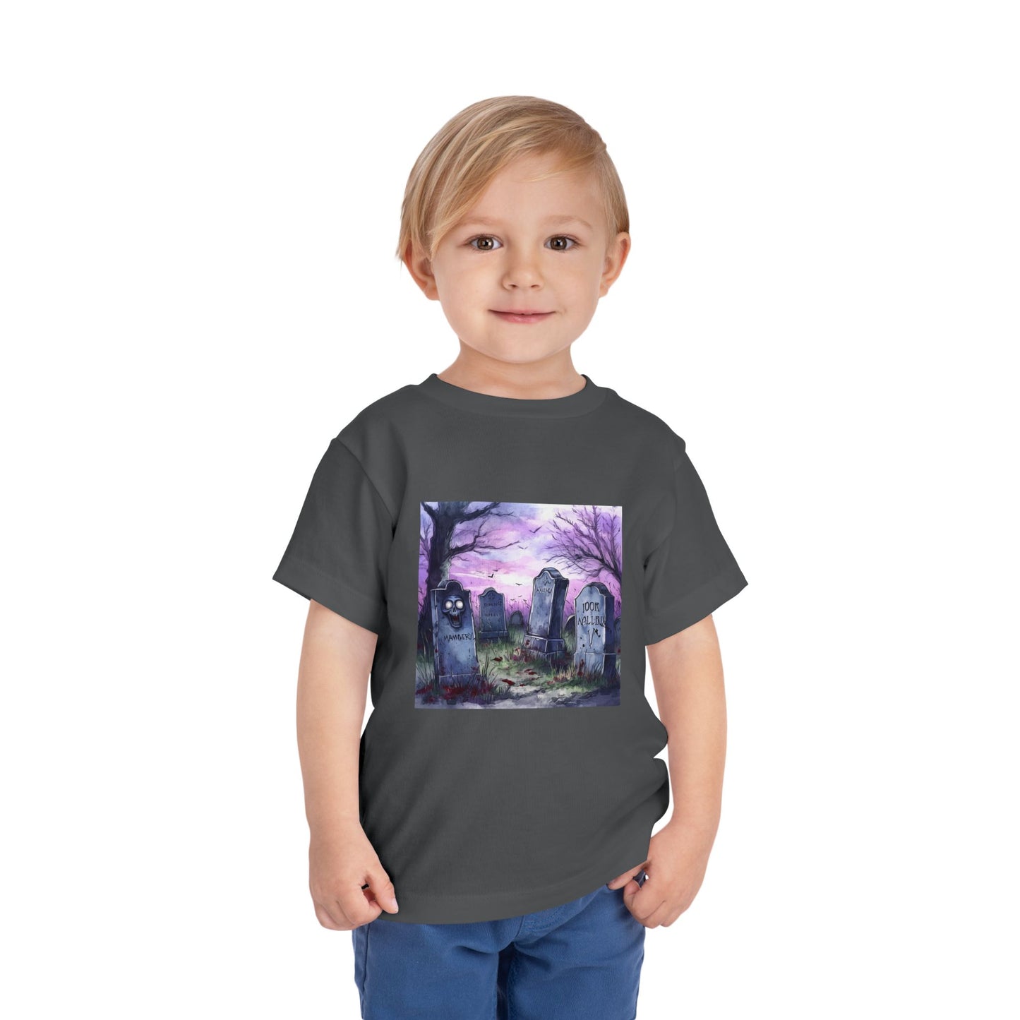 Purple Graveyard Toddler Short Sleeve Tee