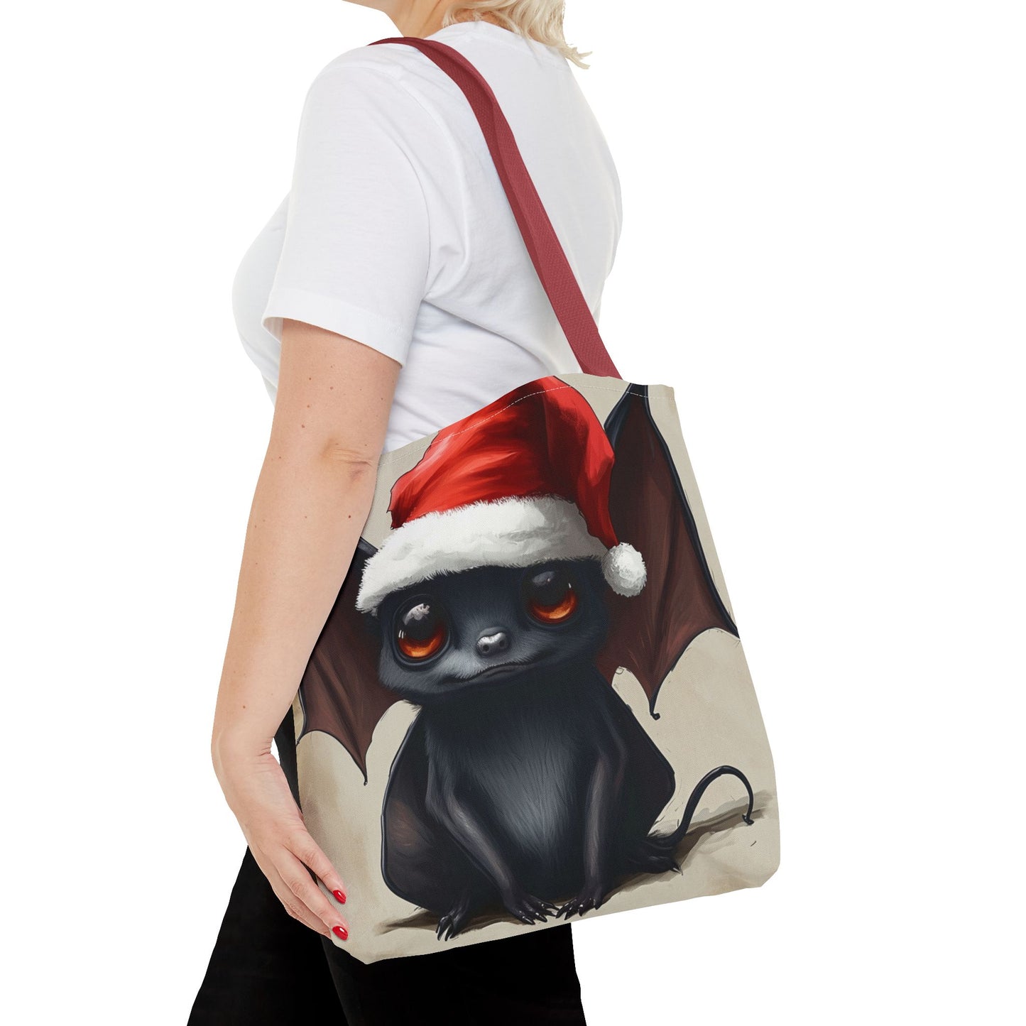 Santa Hat Bat Tote Bag (AOP)