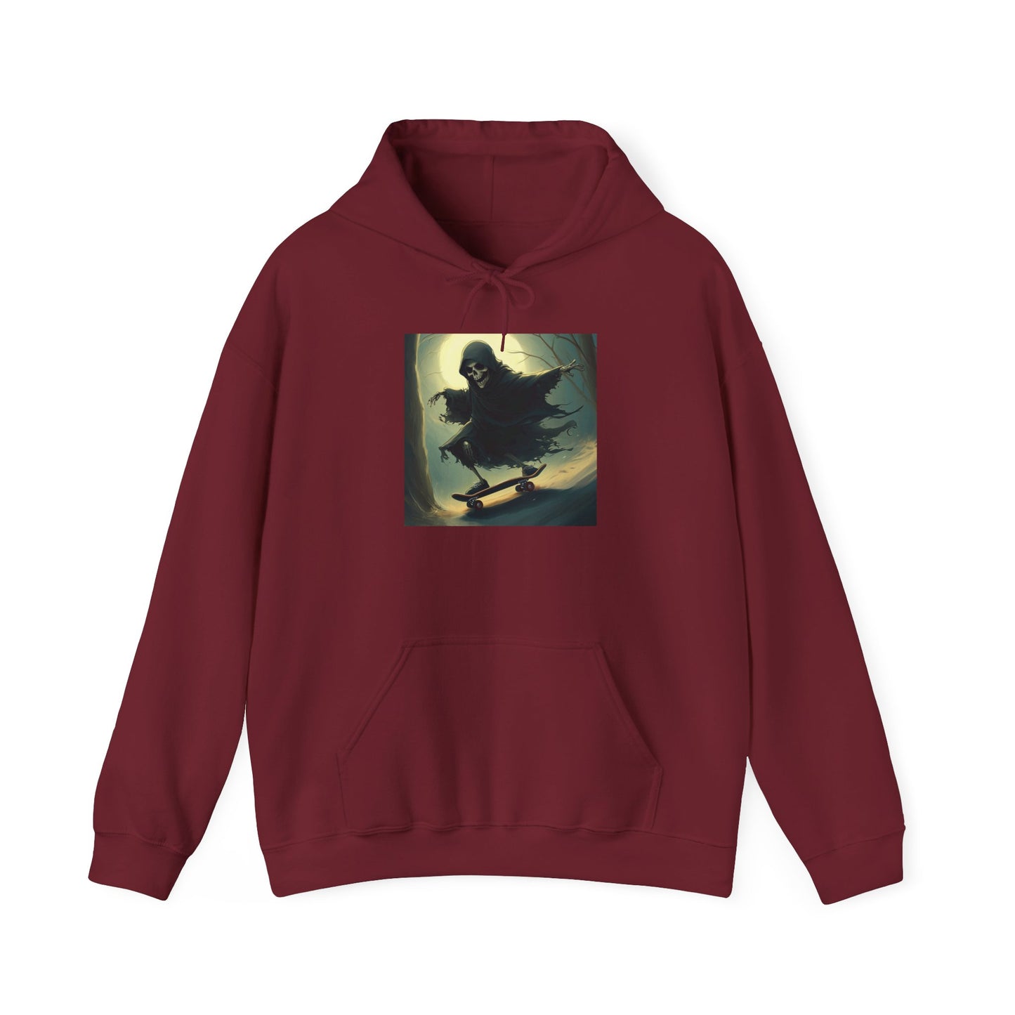 Downhill Skating Grim Reaper Unisex Heavy Blend™ Hooded Sweatshirt