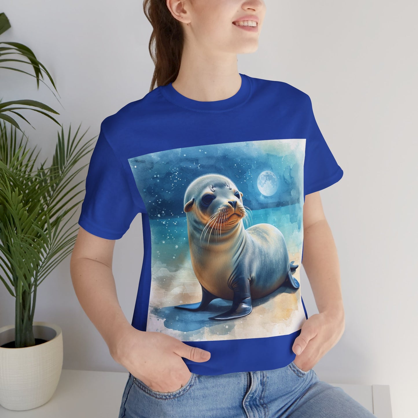 Cute Sea Lion Unisex Jersey Short Sleeve Tee