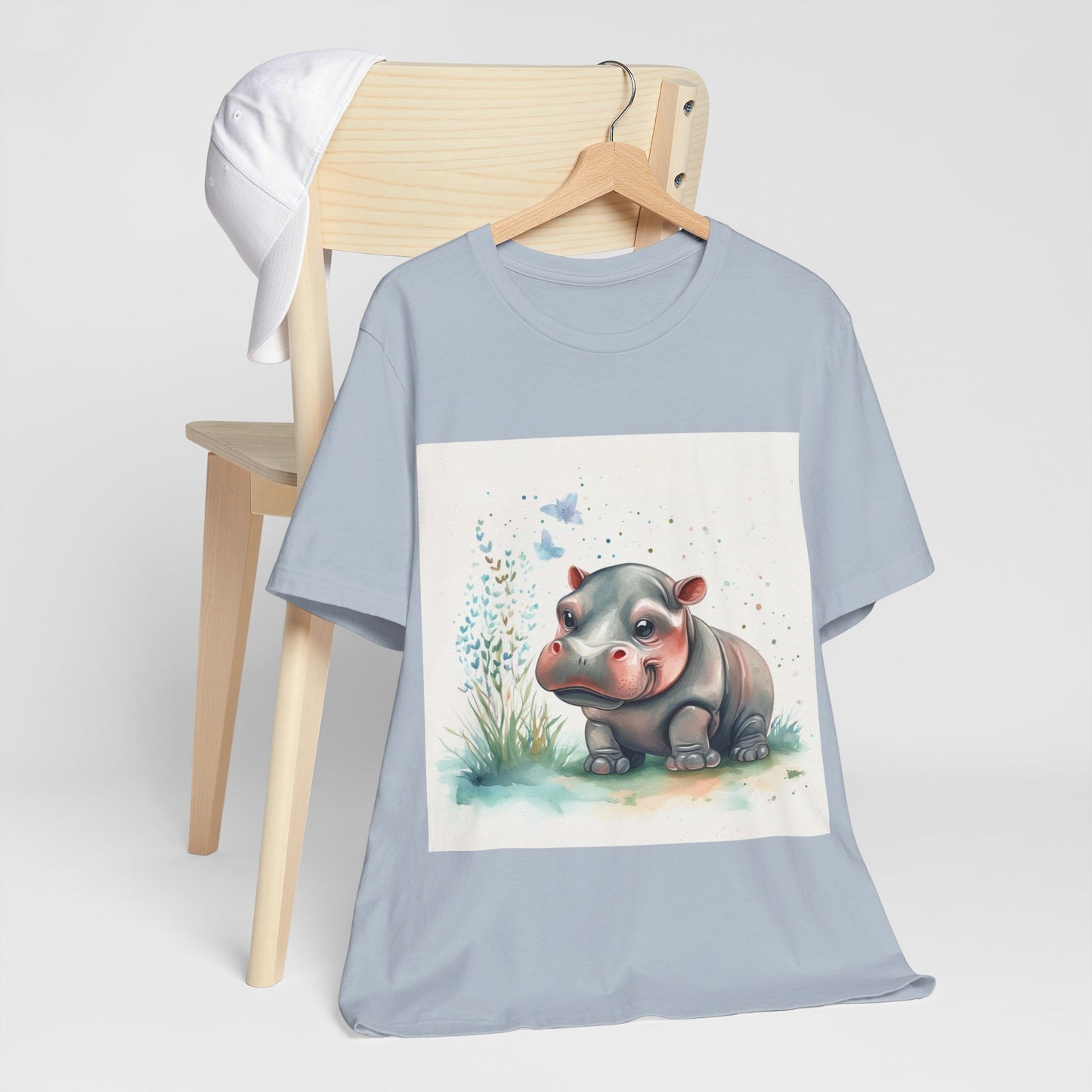 Adorable Hippo Unisex Jersey Short Sleeve Tee