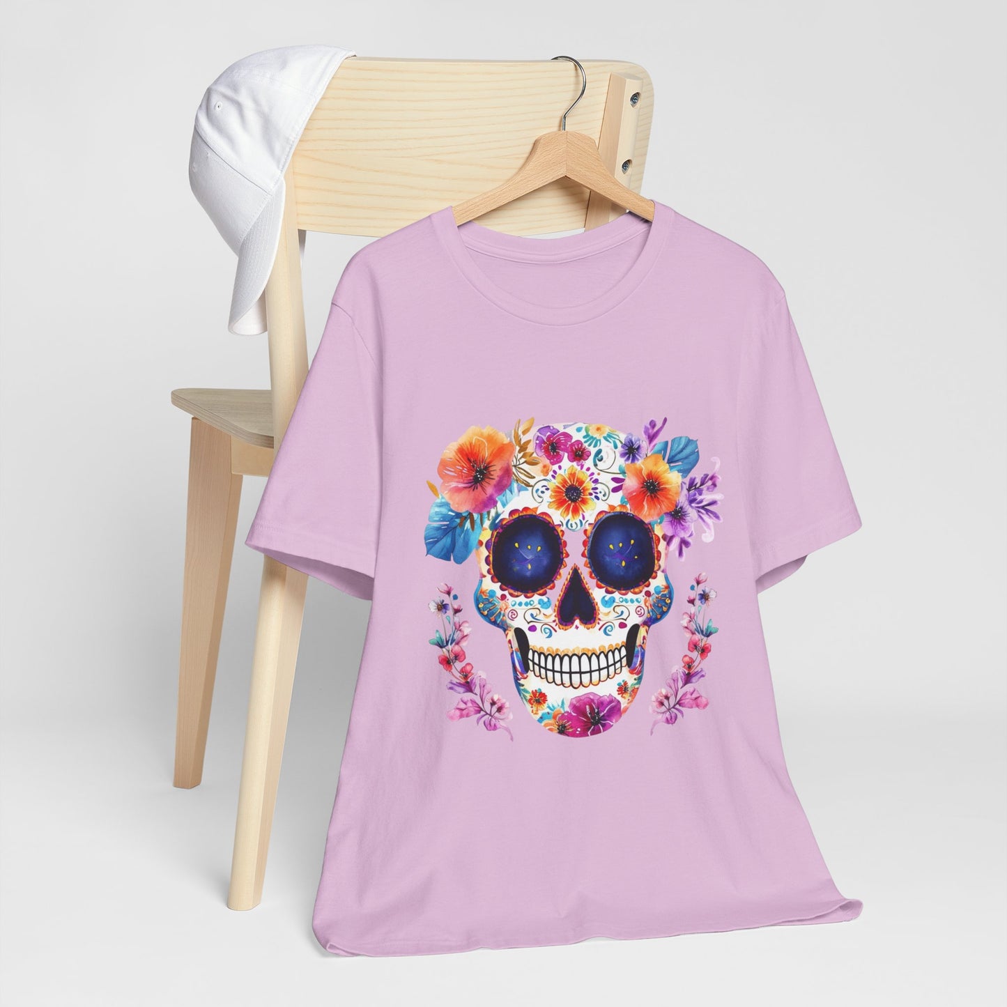 Day of the dead sugar skull Unisex Jersey Short Sleeve Tee