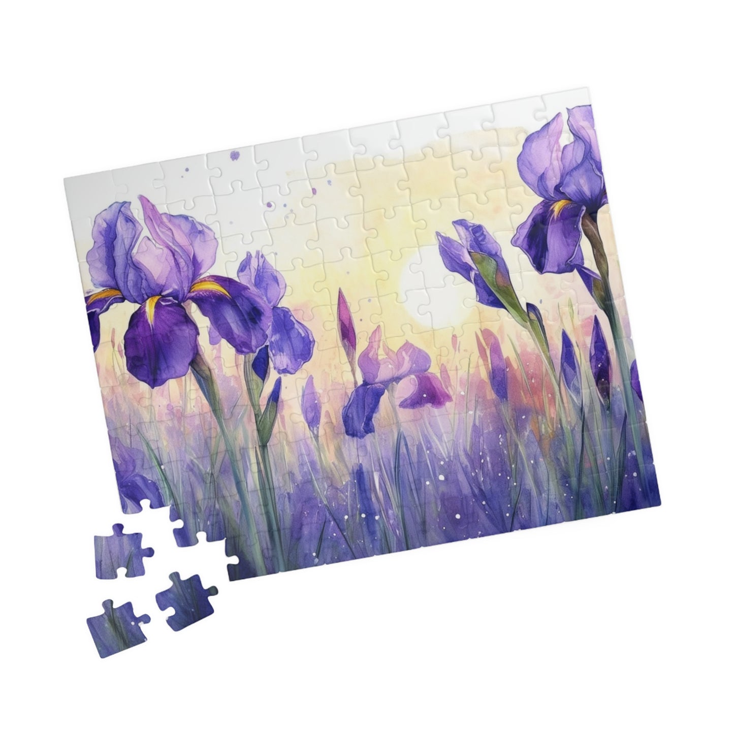 Beautiful Iris Painting Puzzle (110, 252, 520, 1014-piece)