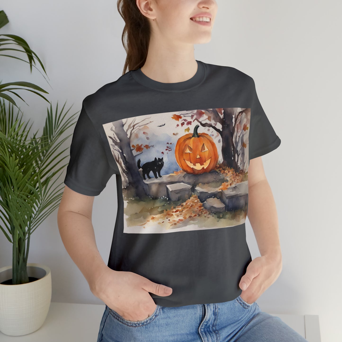 Halloween Jacko-lantern Unisex Jersey Short Sleeve Tee