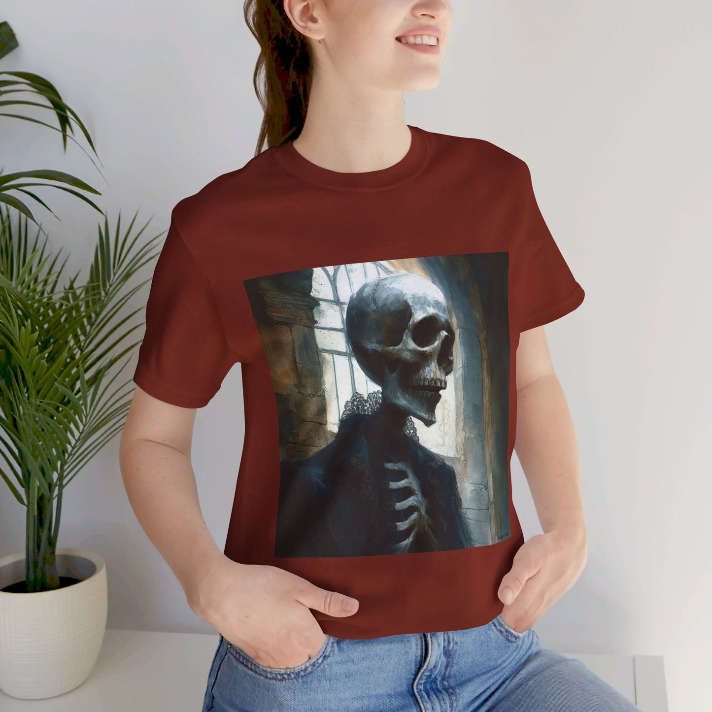 Victorian Skeleton Unisex Jersey Short Sleeve Tee