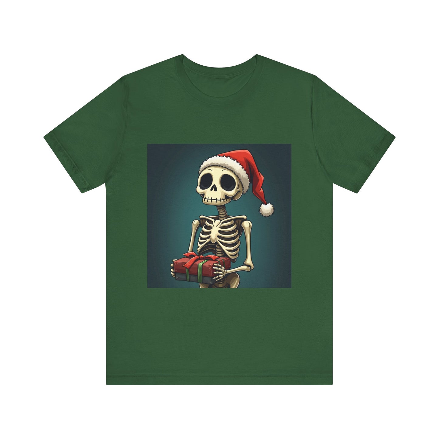 Cute Cartoon Festive Skeleton Unisex Jersey Tee