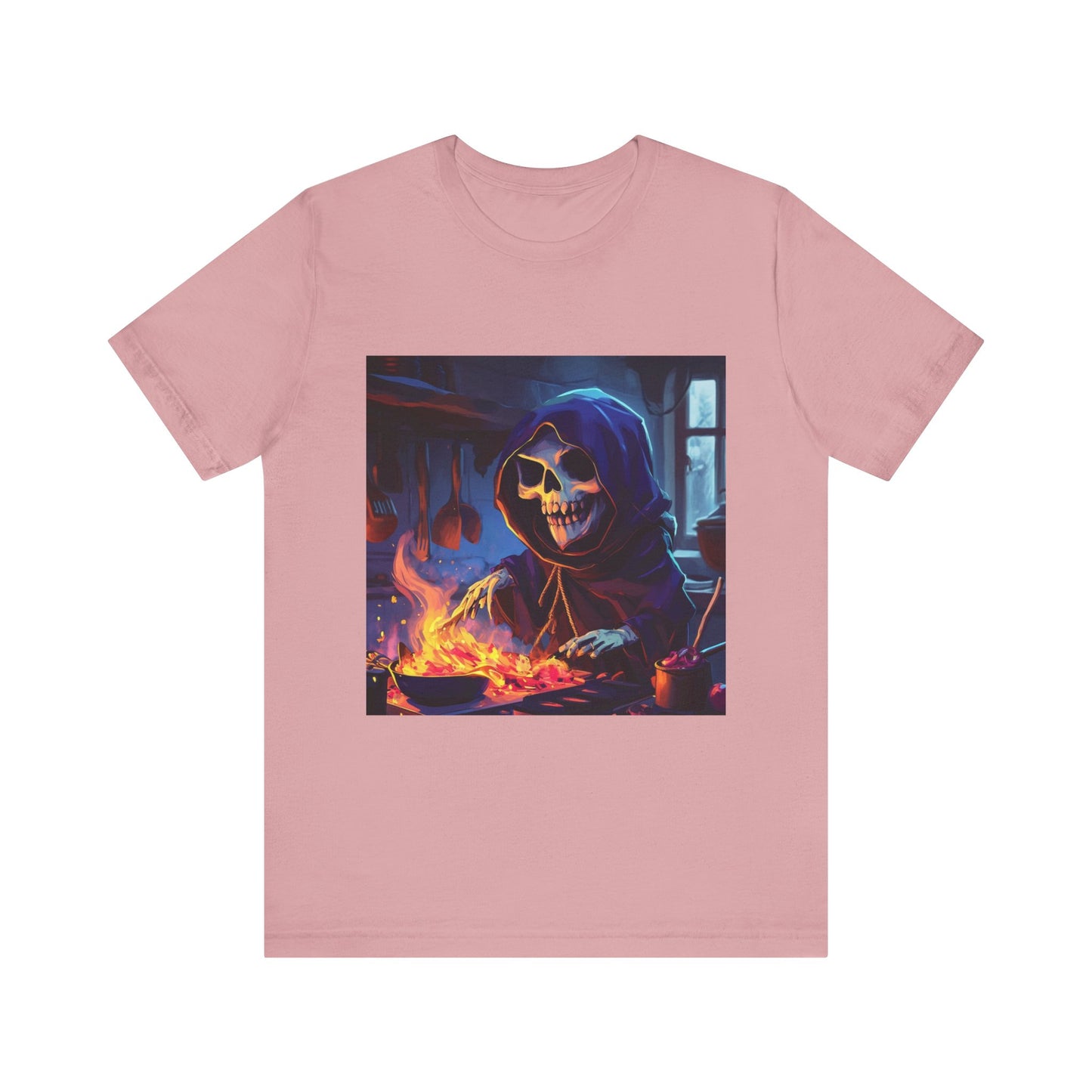 Grim Reaper Cooking Unisex Jersey Short Sleeve Tee