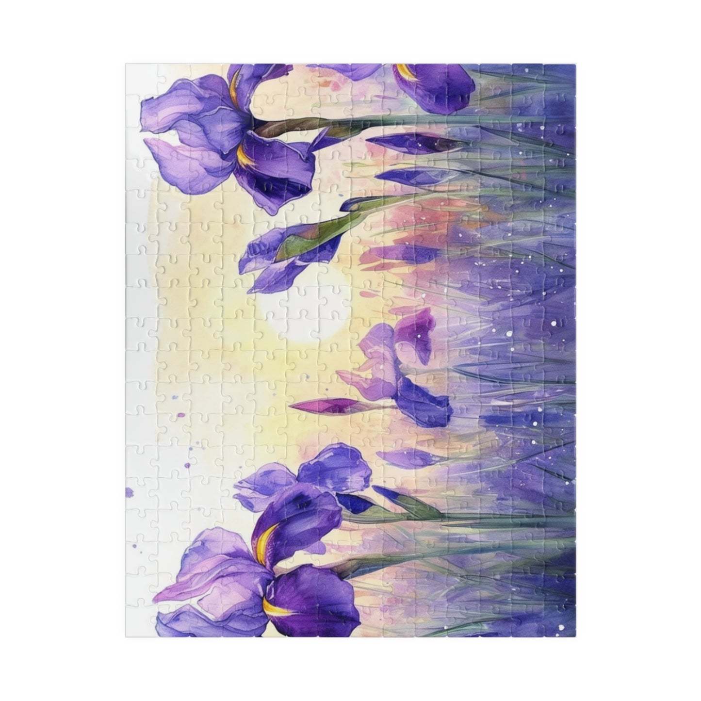 Beautiful Iris Painting Puzzle (110, 252, 520, 1014-piece)