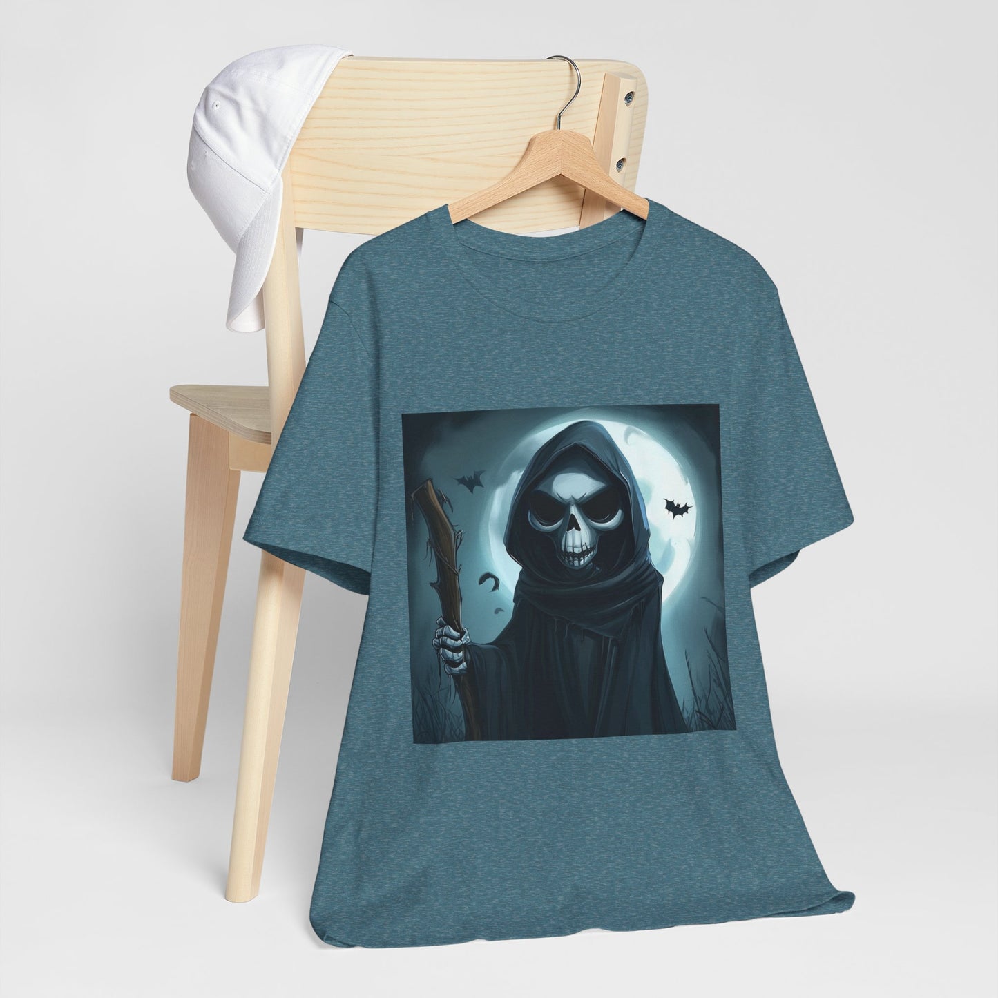 Spooky Grim Reaper Unisex Jersey Short Sleeve Tee