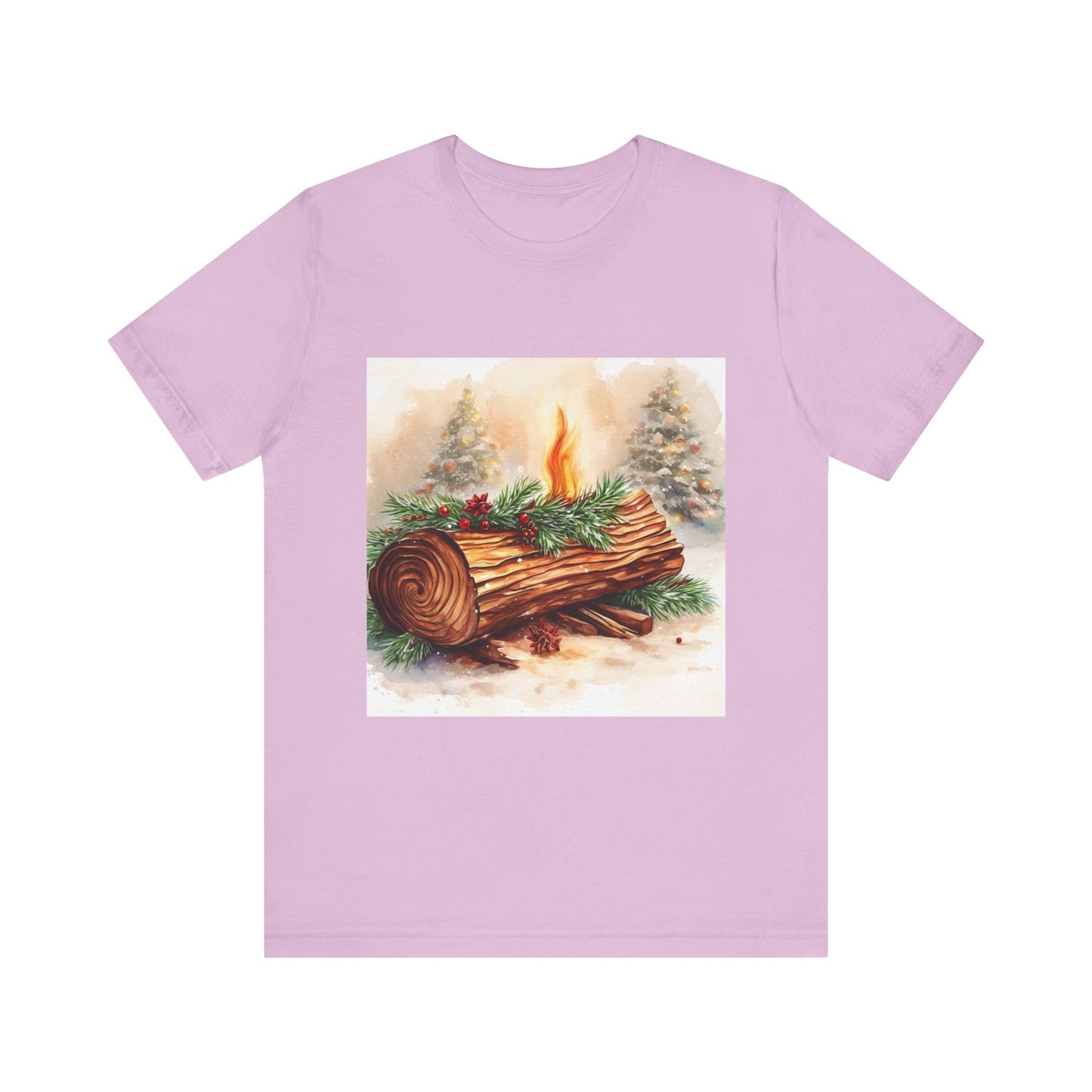 Yule Log Unisex Jersey Tee