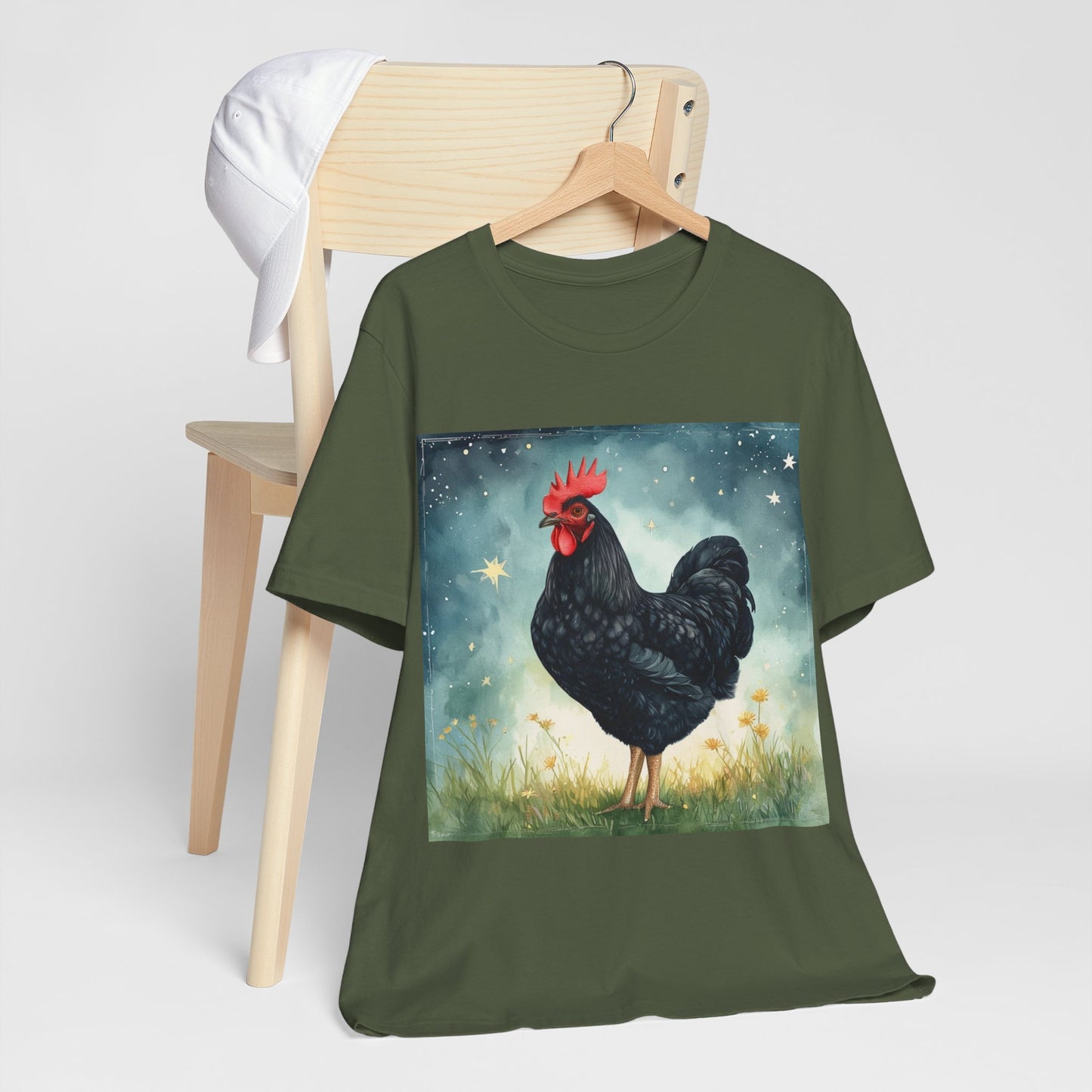 Black Chicken Unisex Jersey Short Sleeve Tee