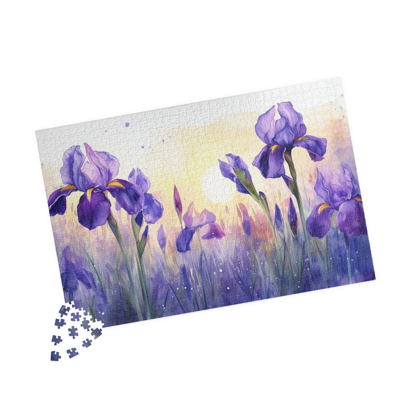 Beautiful Iris Painting Puzzle (110, 252, 520, 1014-piece)