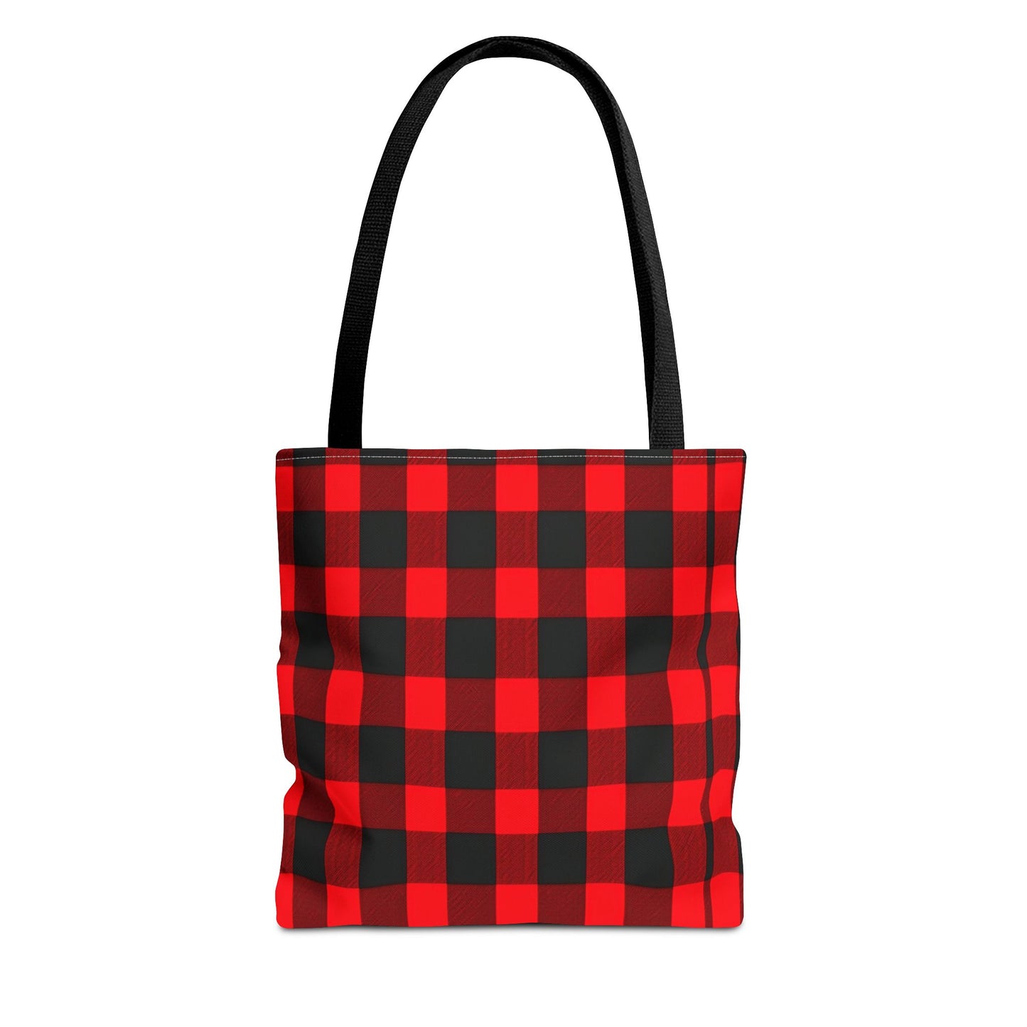 Red and Black Plaid Tote Bag (AOP)