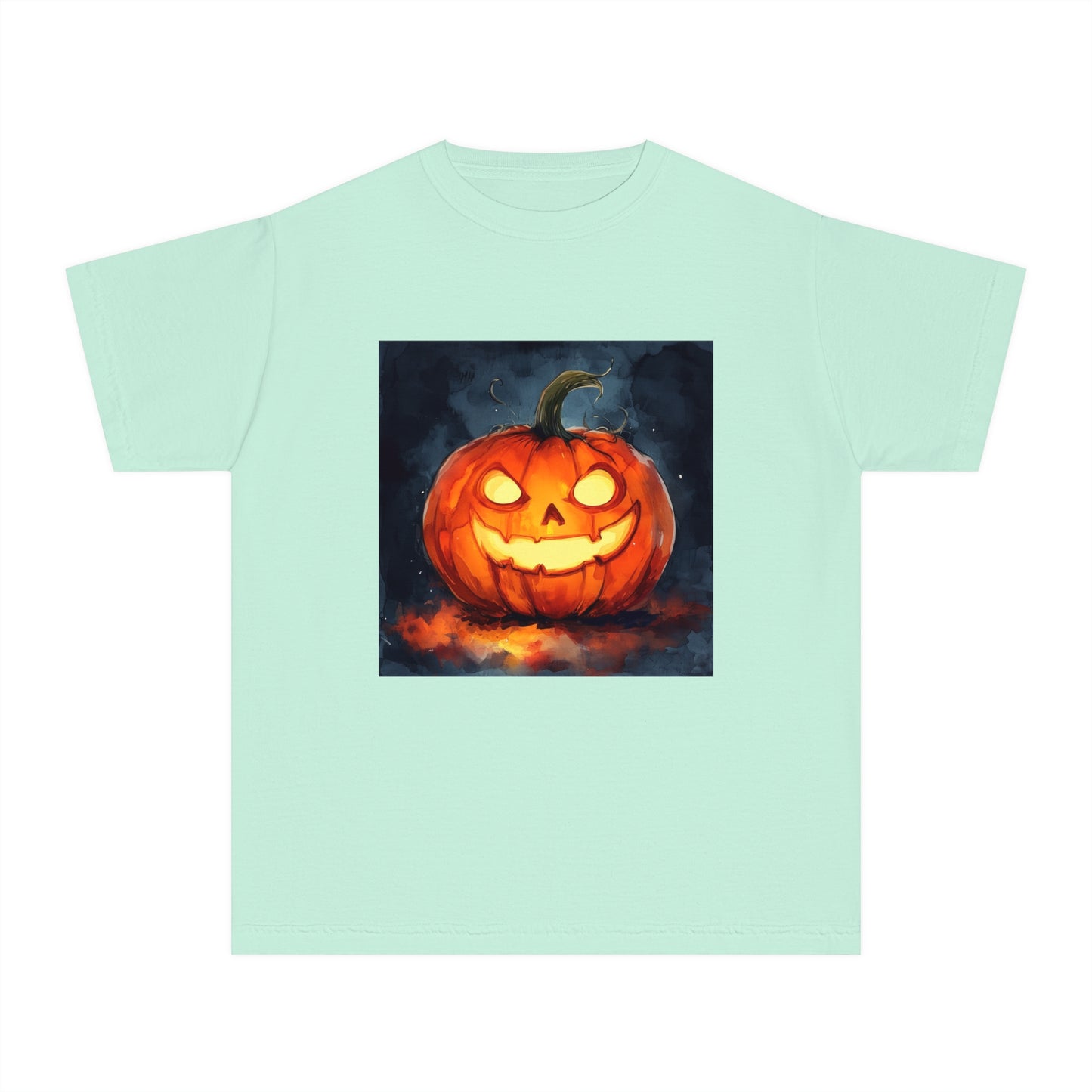 Cute Creepy Jack o' Lantern Youth Midweight Tee