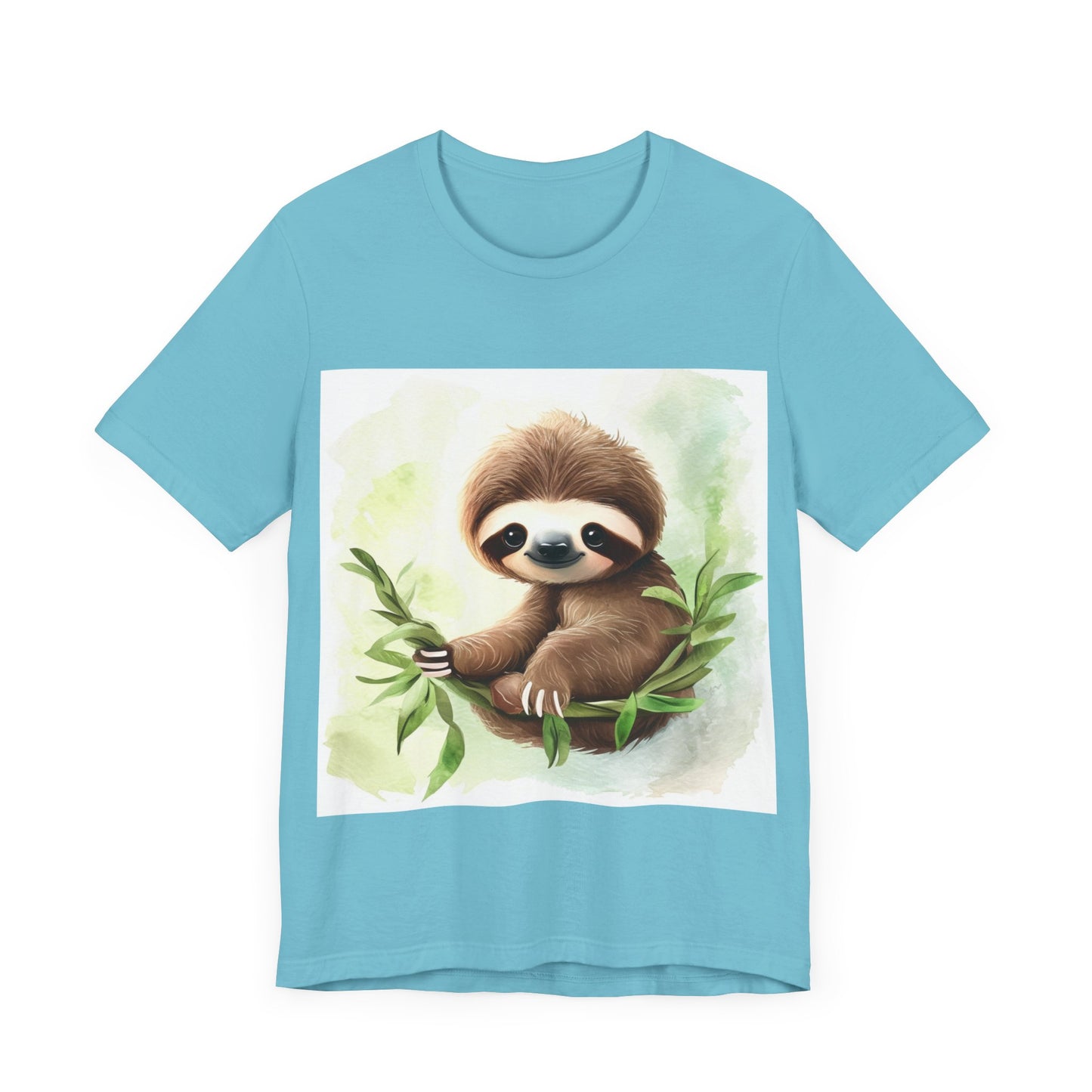 Playful Sloth Unisex Jersey Short Sleeve Tee