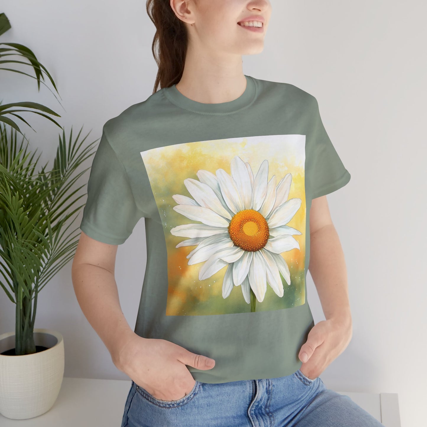 Daisy Bloom Unisex Jersey Tee - Perfect for Spring Celebrations