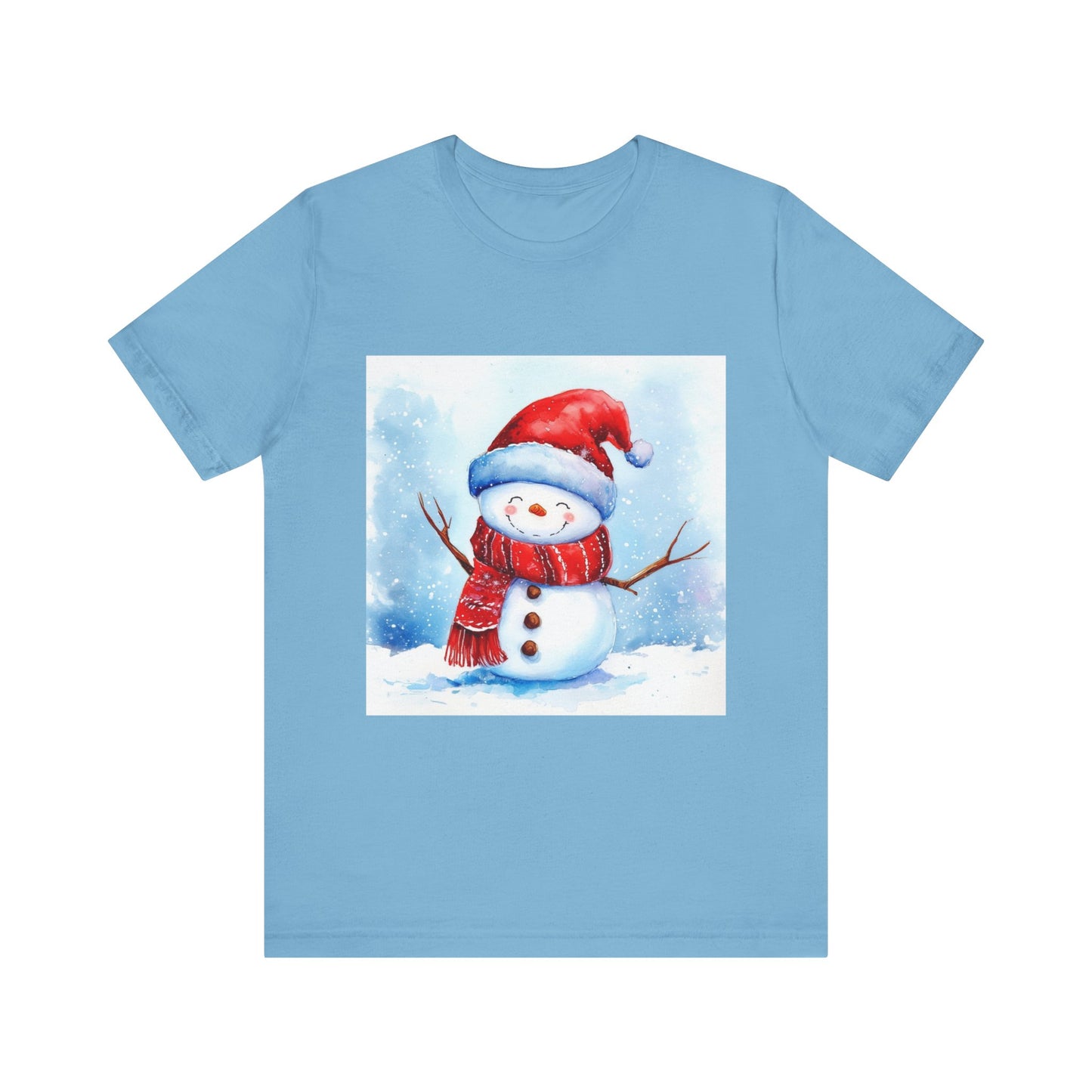 Cute Snowman Unisex Jersey Short Sleeve Tee