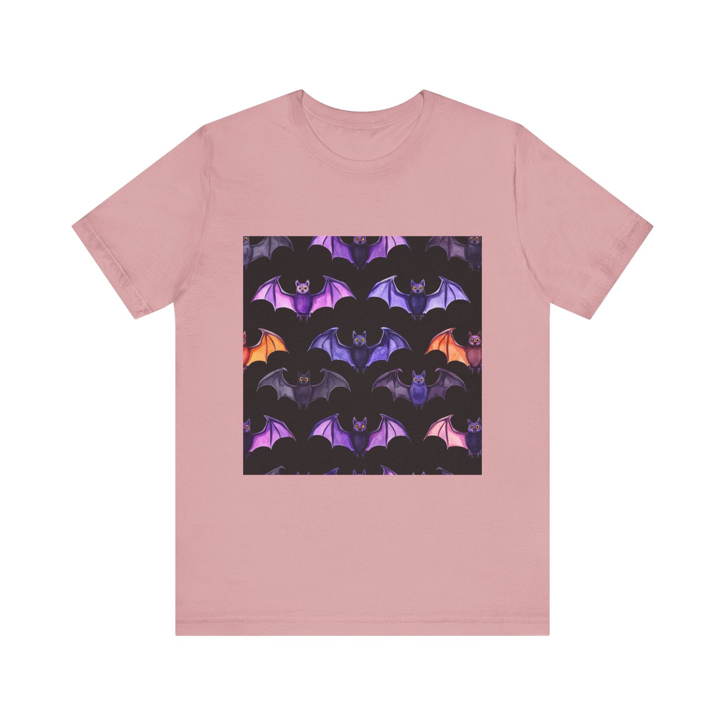 Cute Bat Pattern Unisex Jersey Short Sleeve Tee