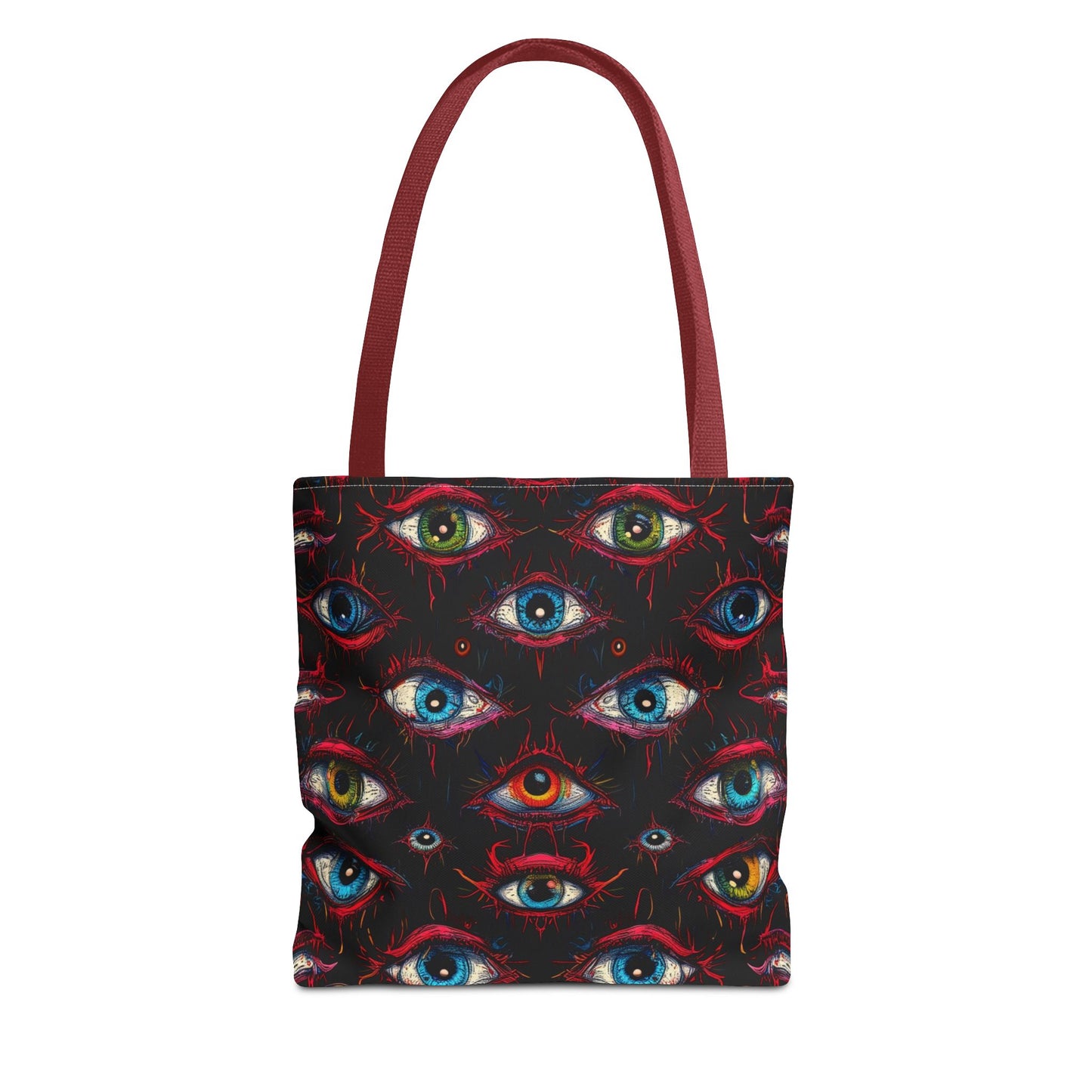 Creepy Eye Pattern Tote Bag (AOP)