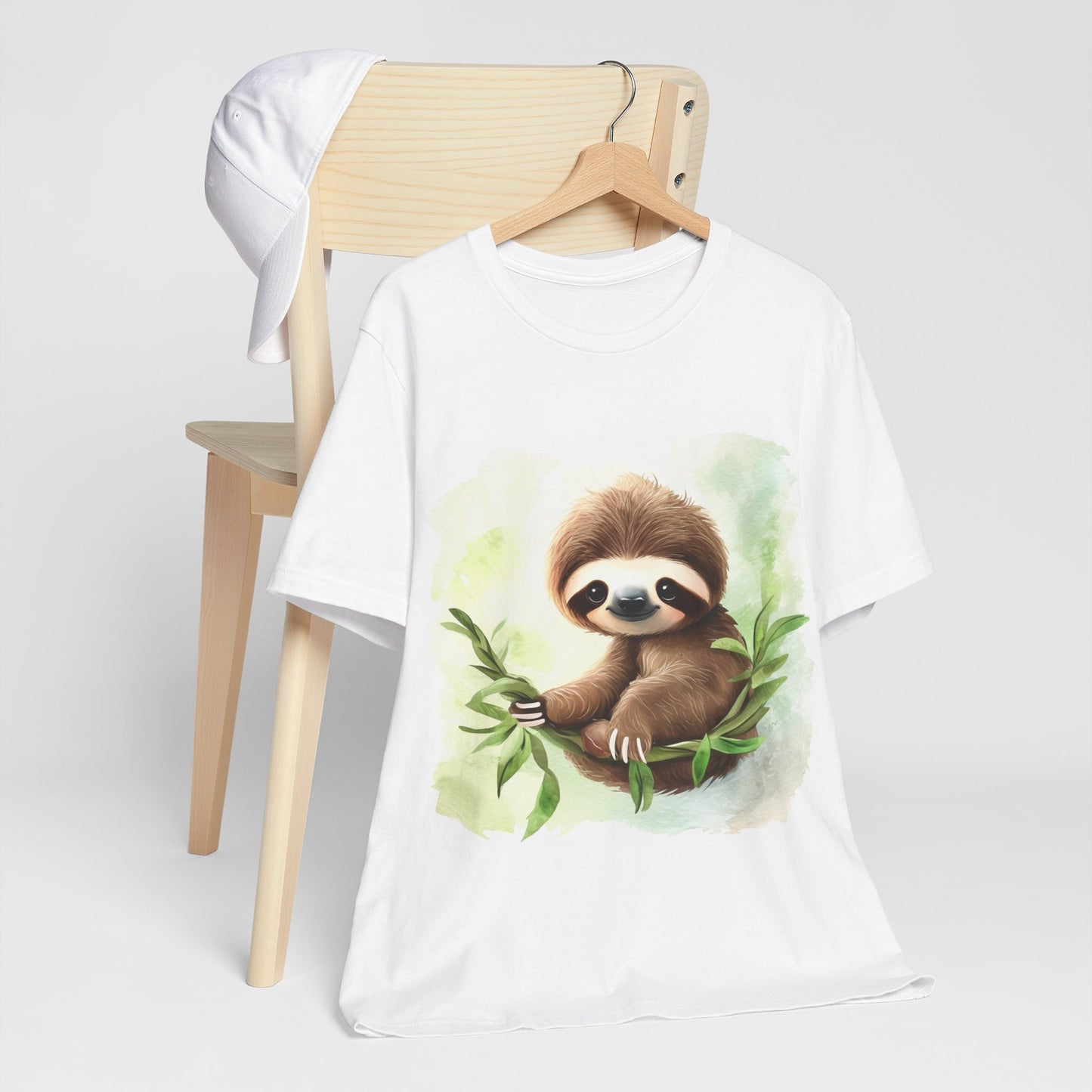 Playful Sloth Unisex Jersey Short Sleeve Tee