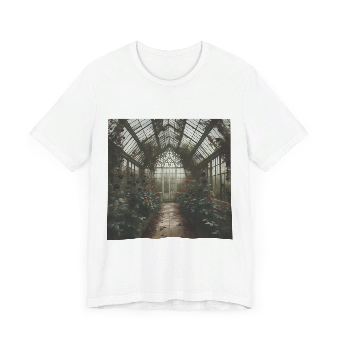 Gothic Roses Greenhouse Unisex Jersey Short Sleeve Tee