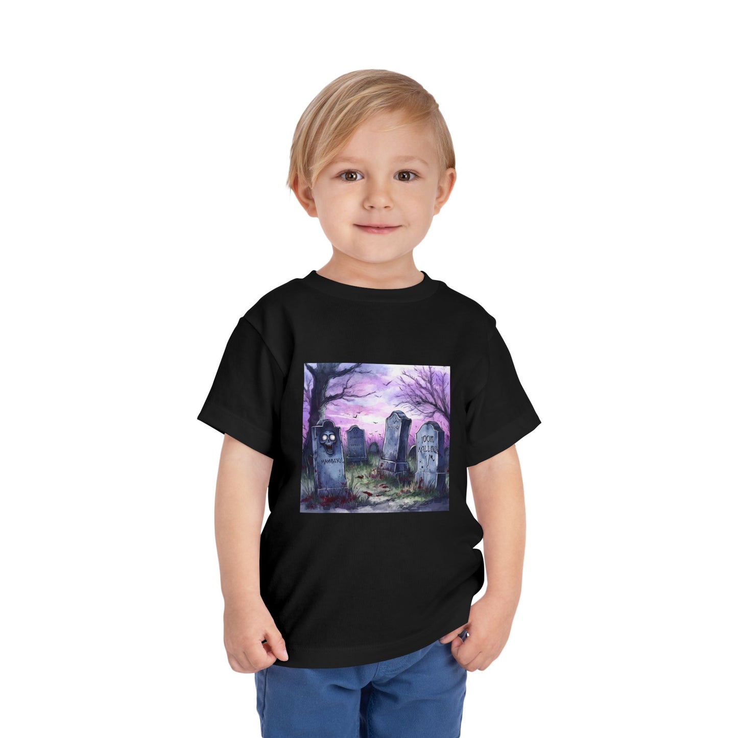 Purple Graveyard Toddler Short Sleeve Tee