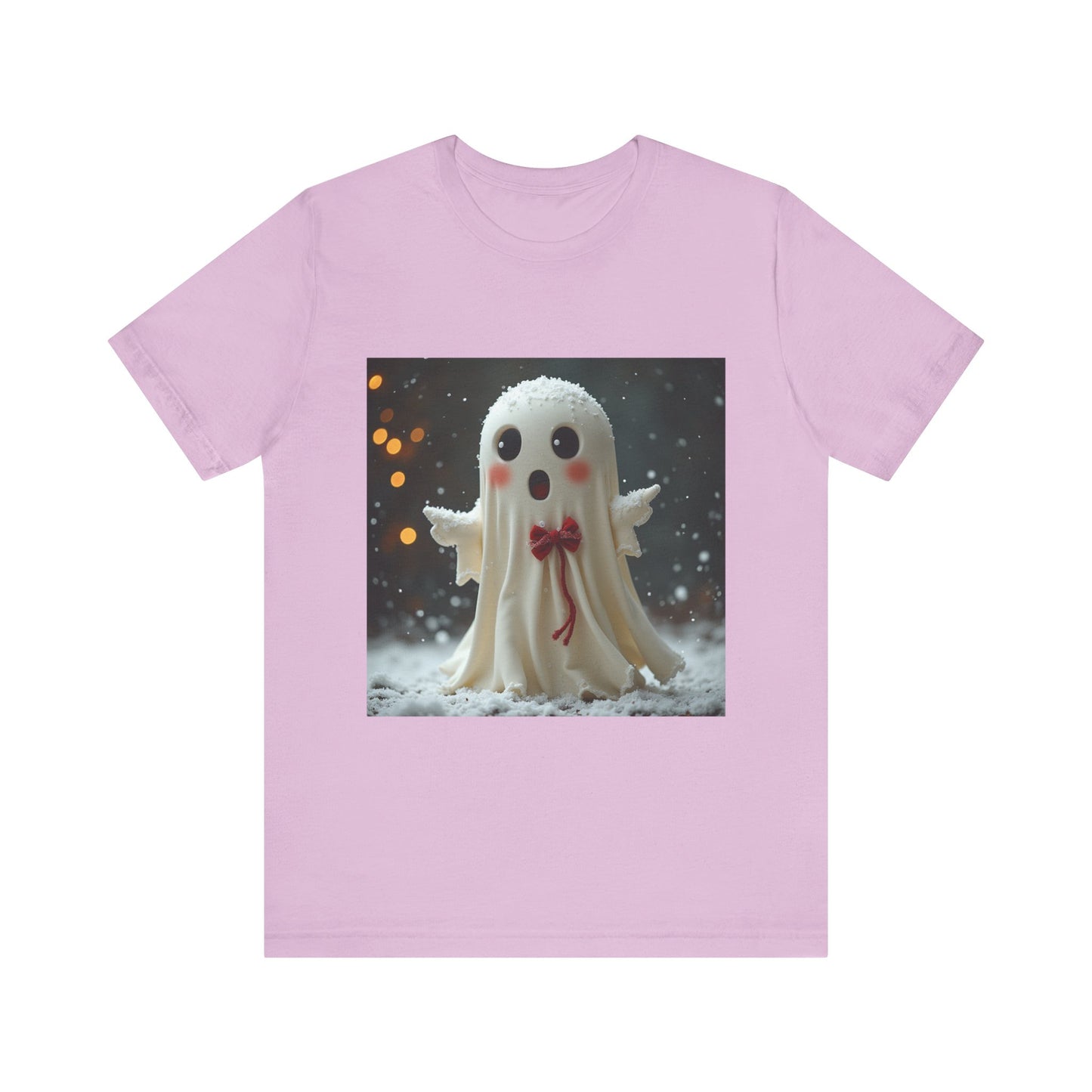 Cute Snow Ghost Unisex Jersey Tee