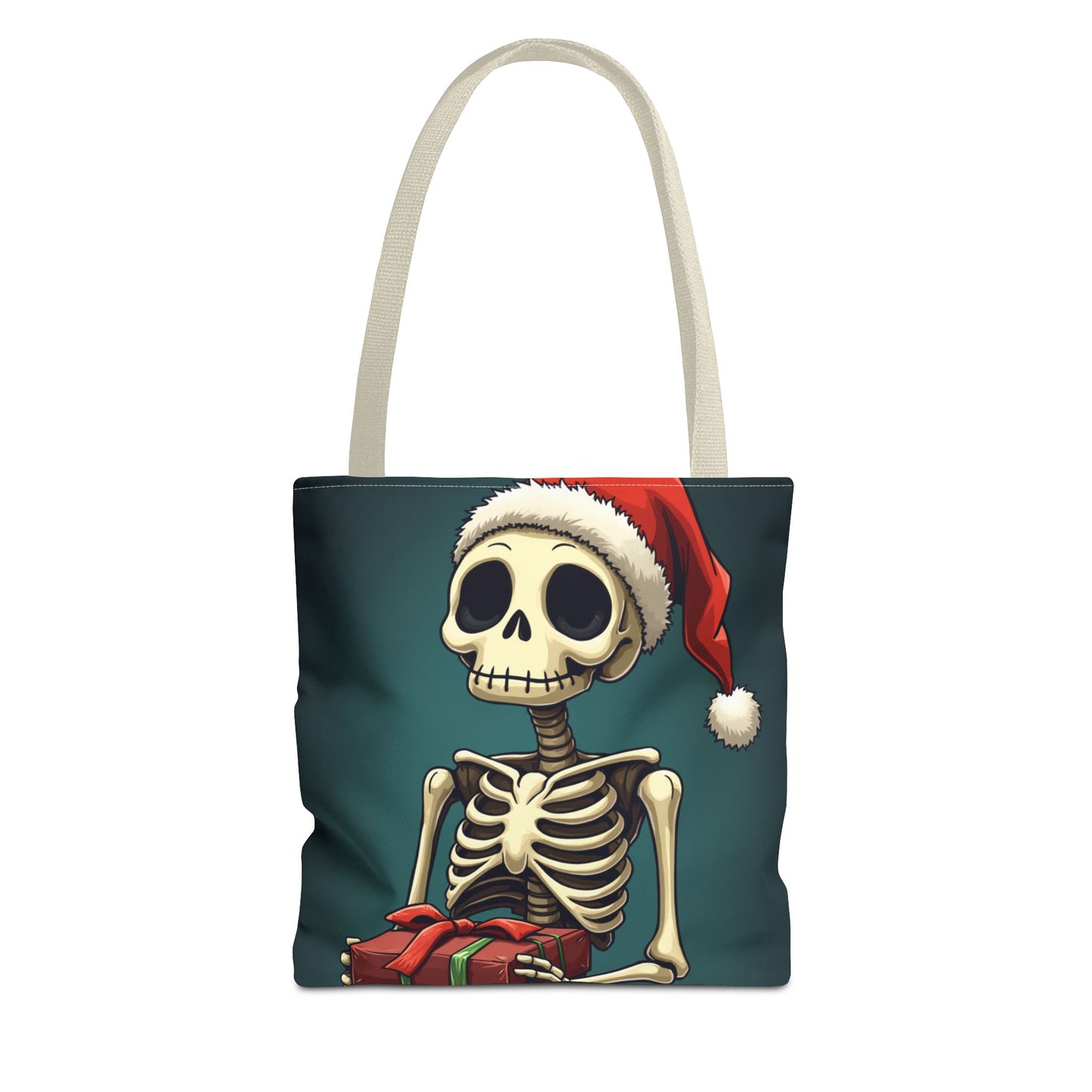 Cute Cartoon Holiday Skeleton Tote Bag (AOP)