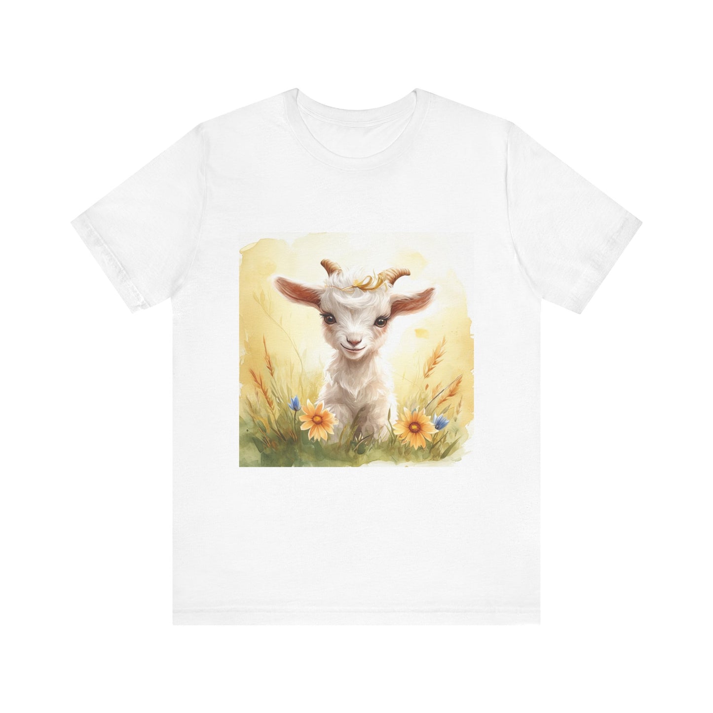 Adorable Goat Unisex Jersey Short Sleeve Tee