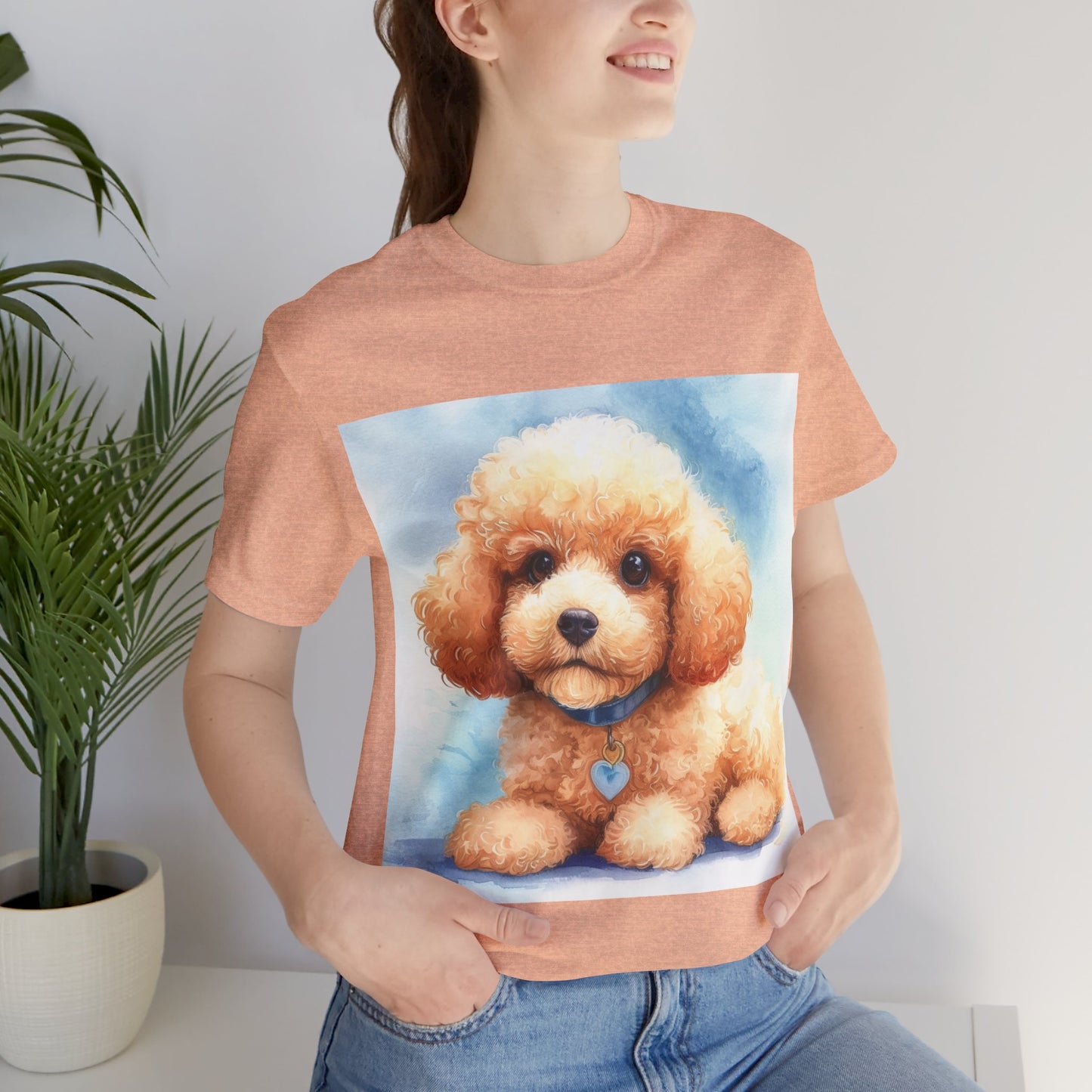 Poodle Puppy Unisex Jersey Short Sleeve Tee