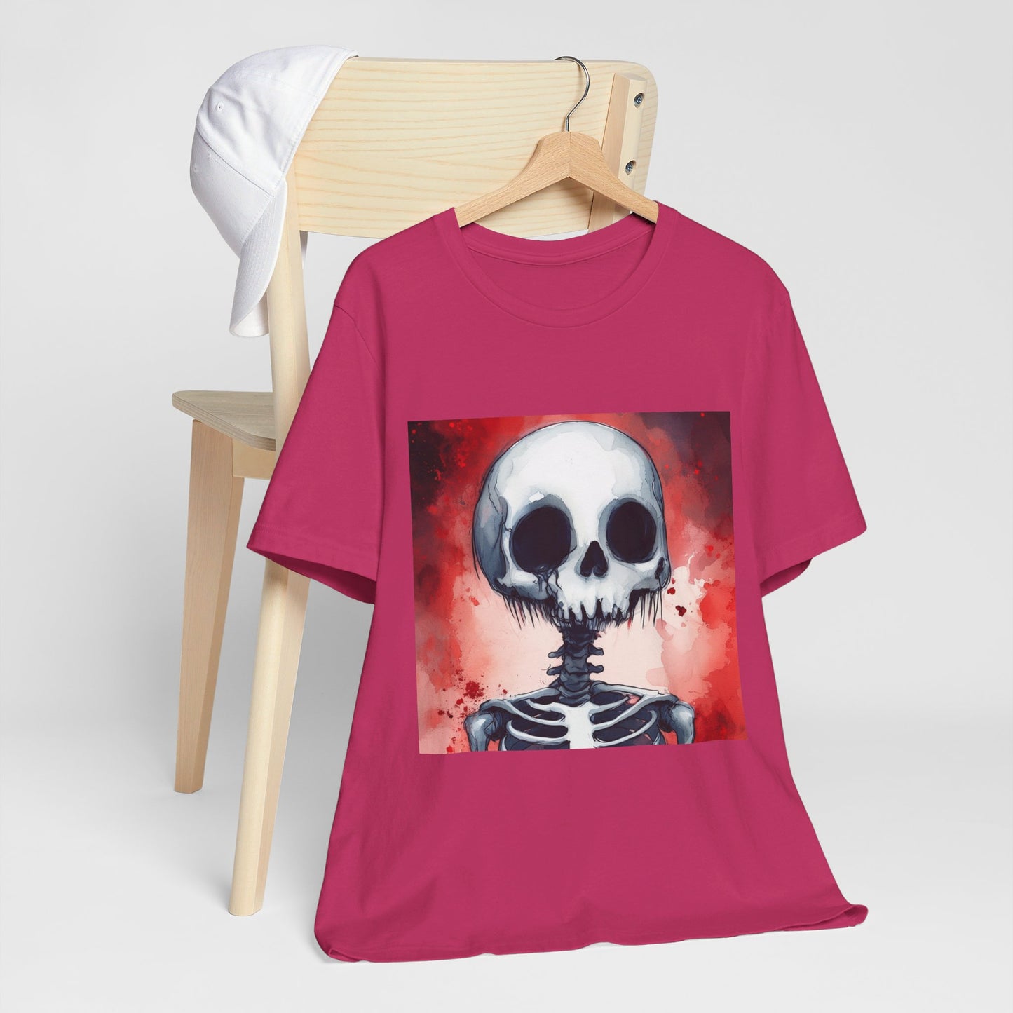 Red Skeleton Unisex Jersey Short Sleeve Tee