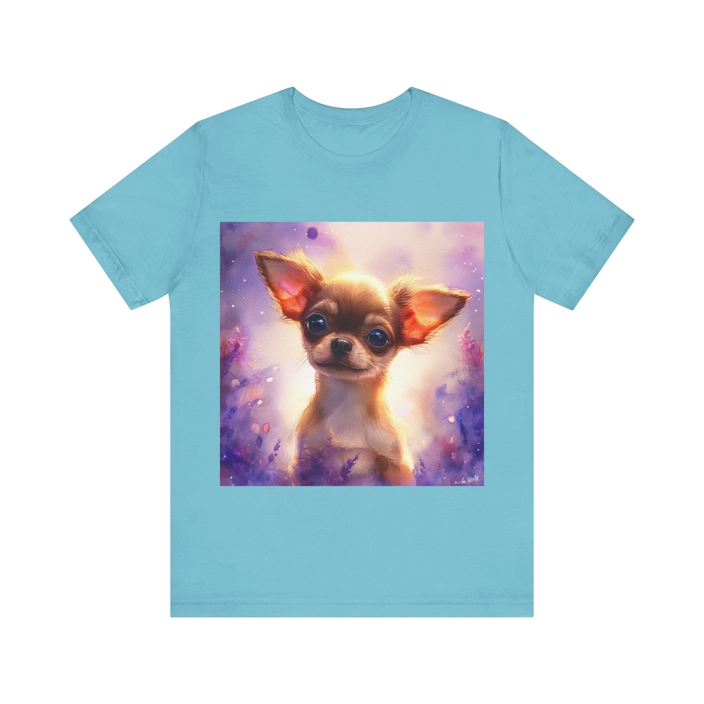 Galaxy Chihuahua Unisex Jersey Short Sleeve Tee