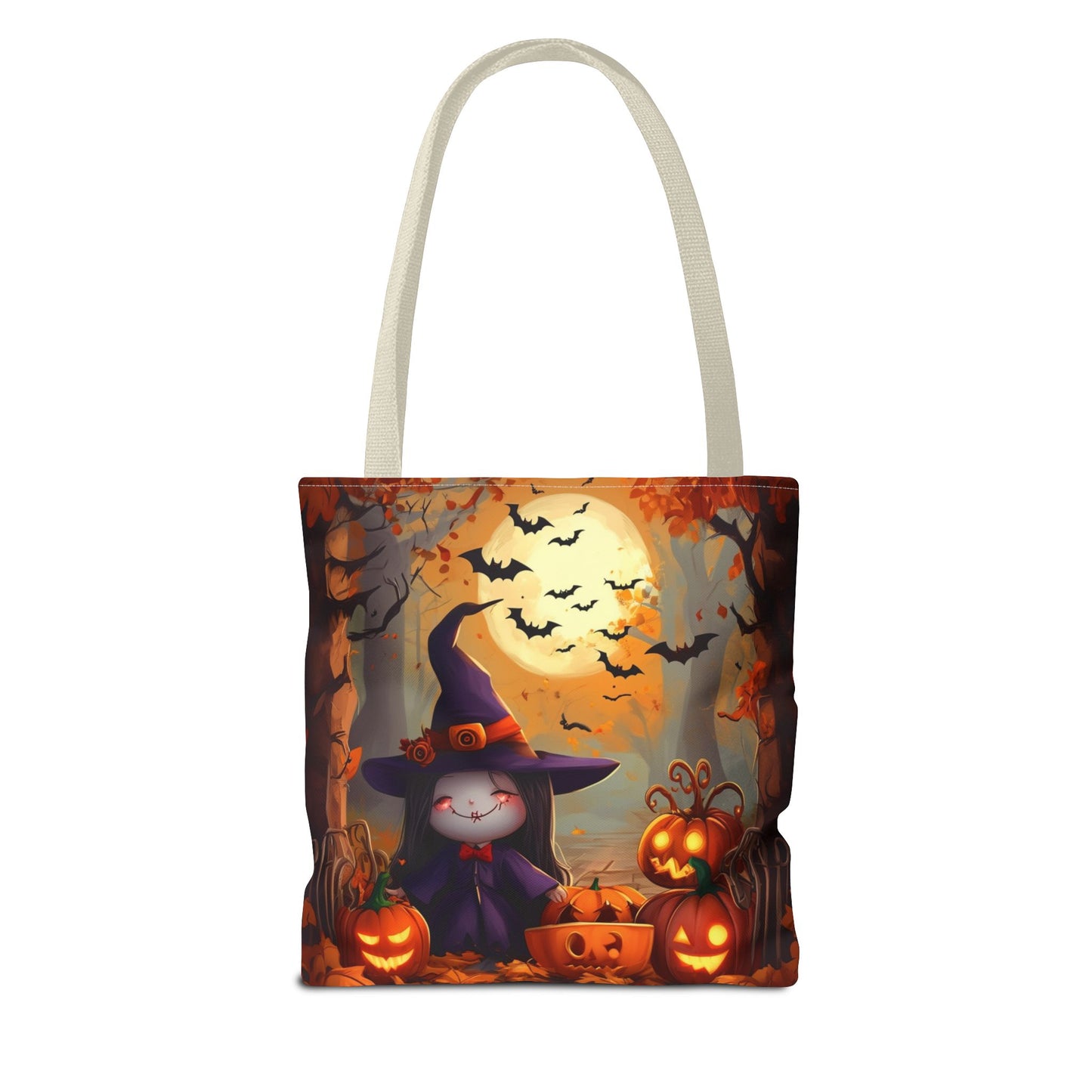 Spooky Cute Witch Tote Bag (AOP)