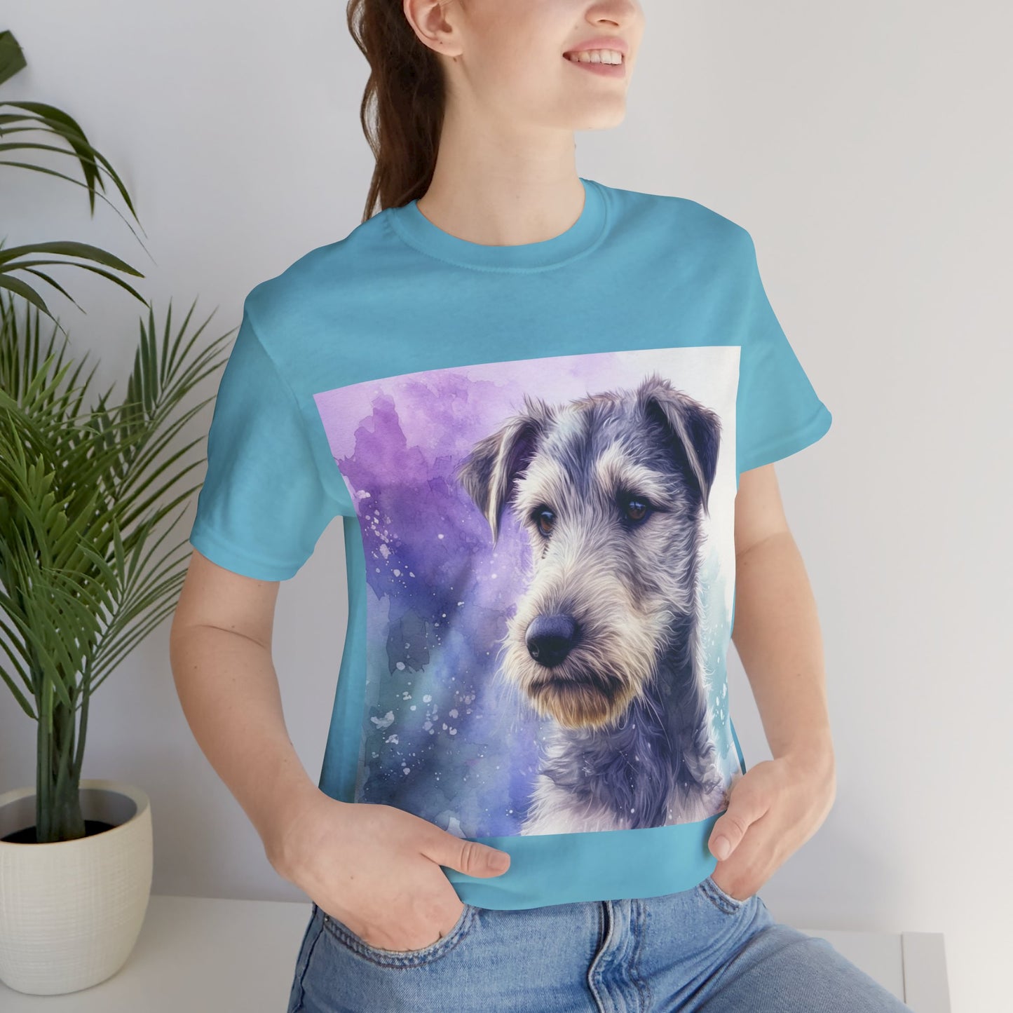 Galaxy Irish Wolfhound Unisex Jersey Short Sleeve Tee